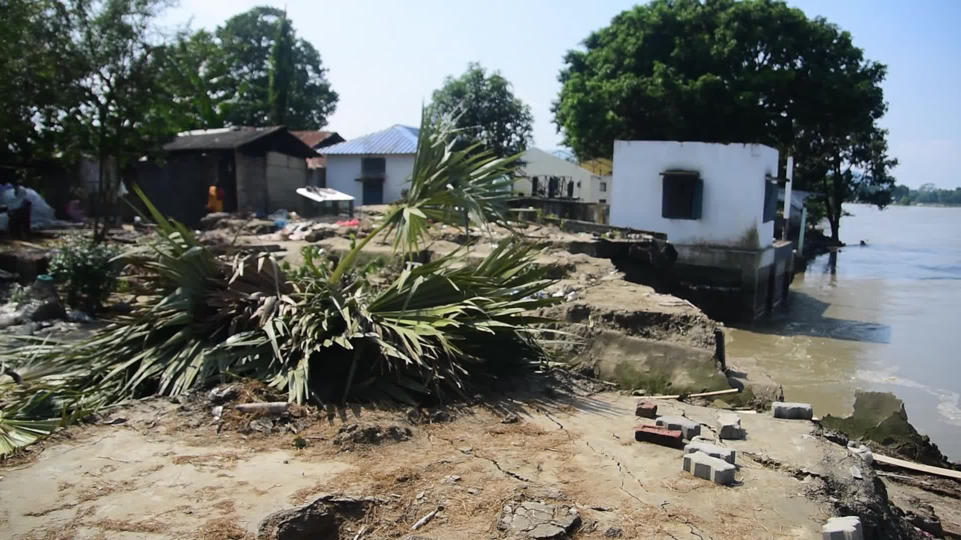 Brahmaputra erosion in India