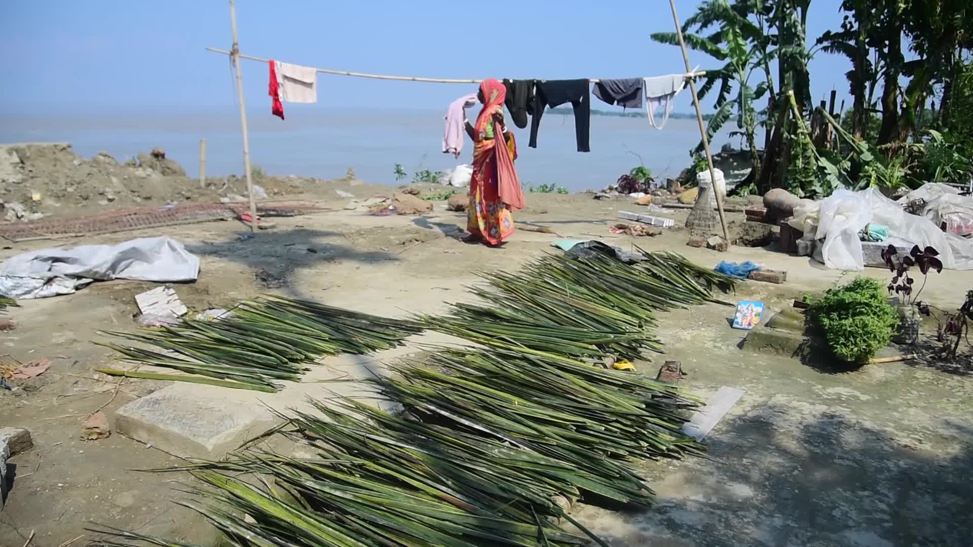 Brahmaputra erosion in India