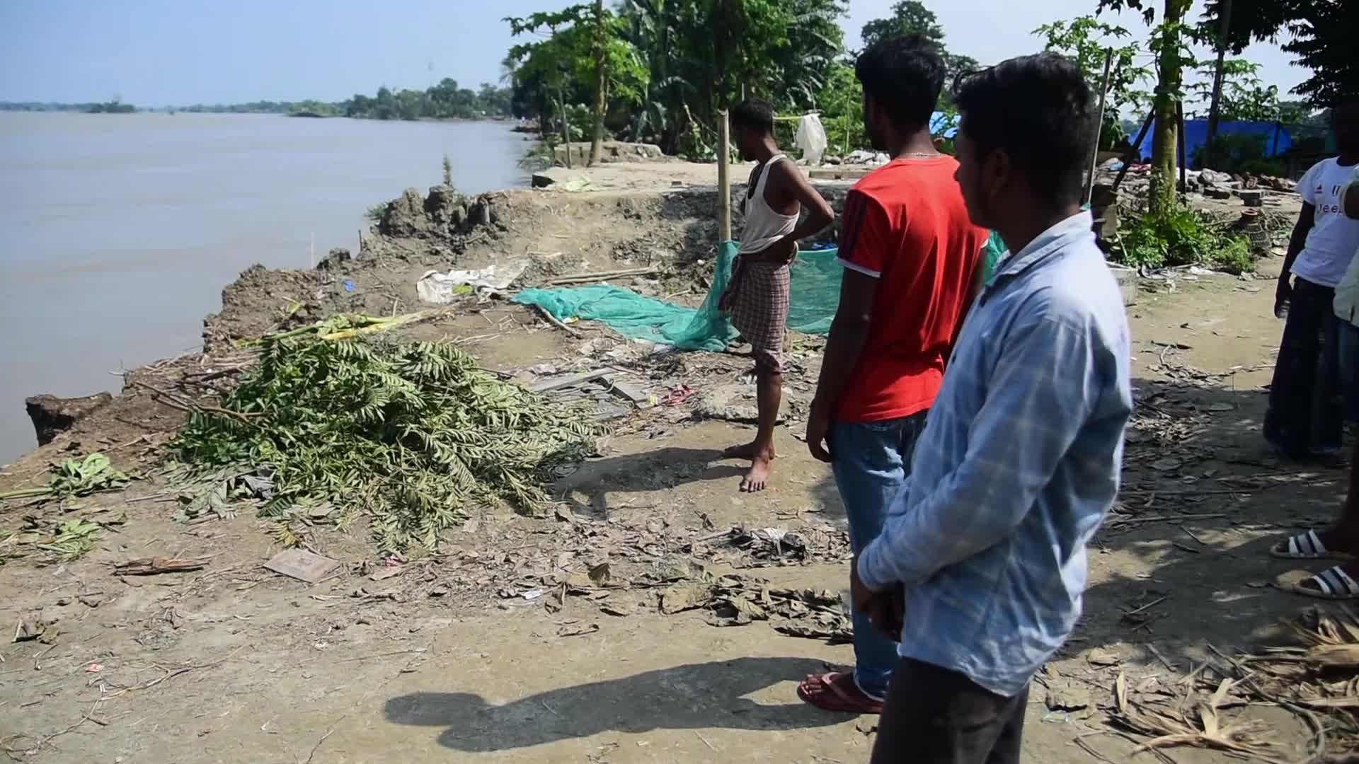 Brahmaputra erosion in India