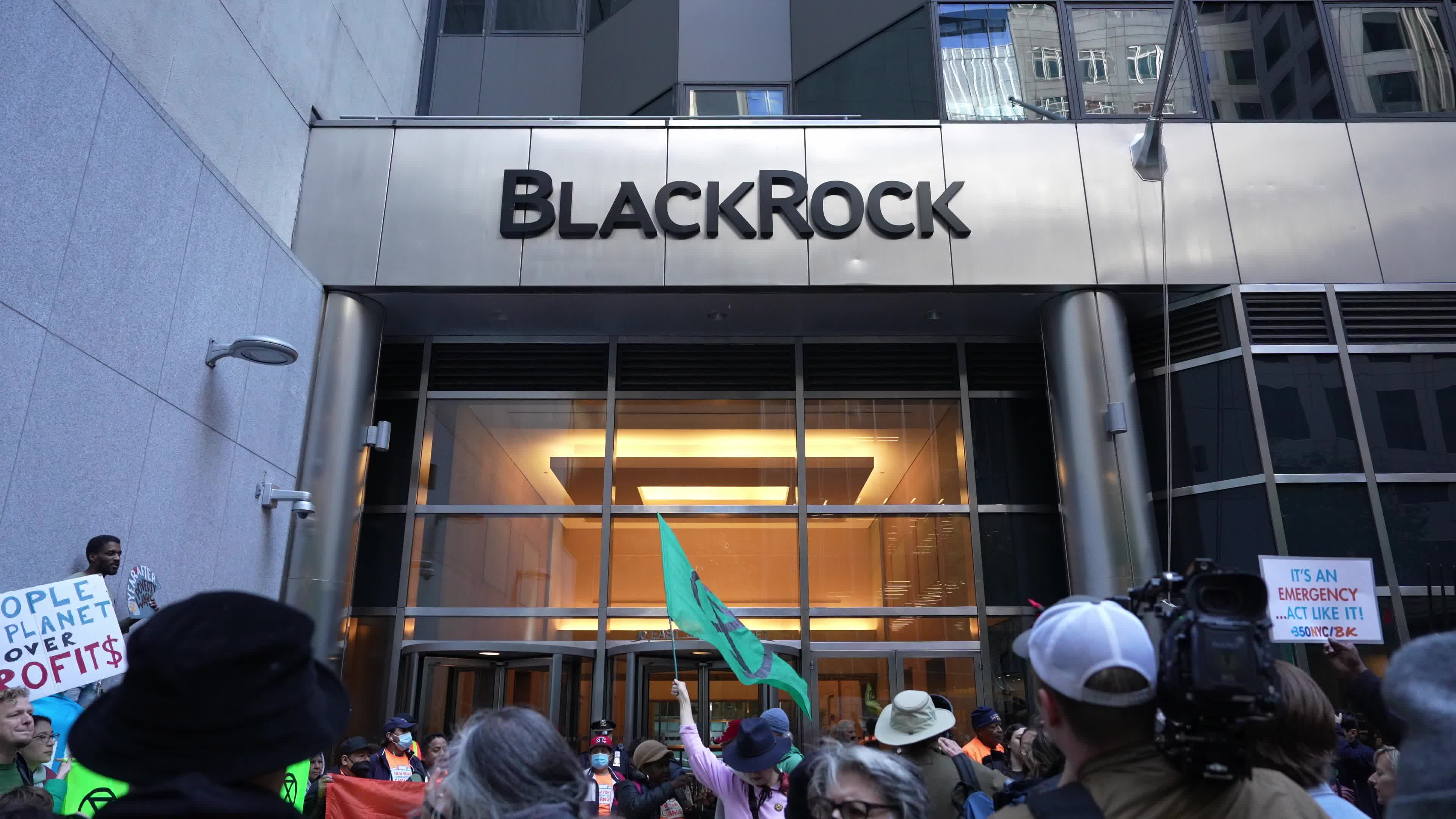 Climate Protest Against Blackrock 