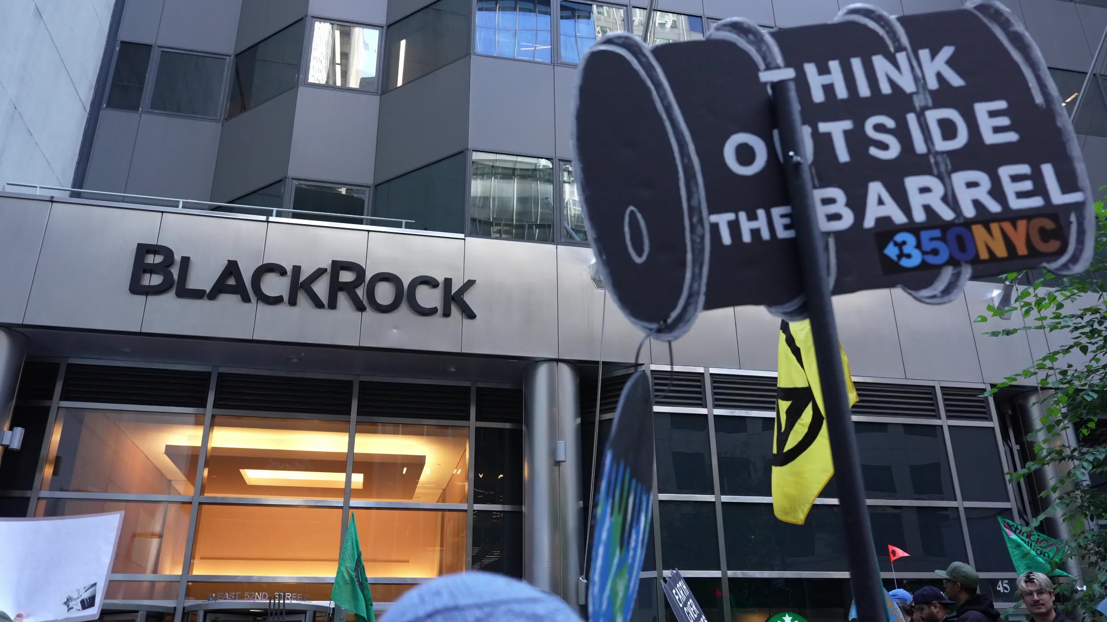 Climate Protest Against Blackrock 