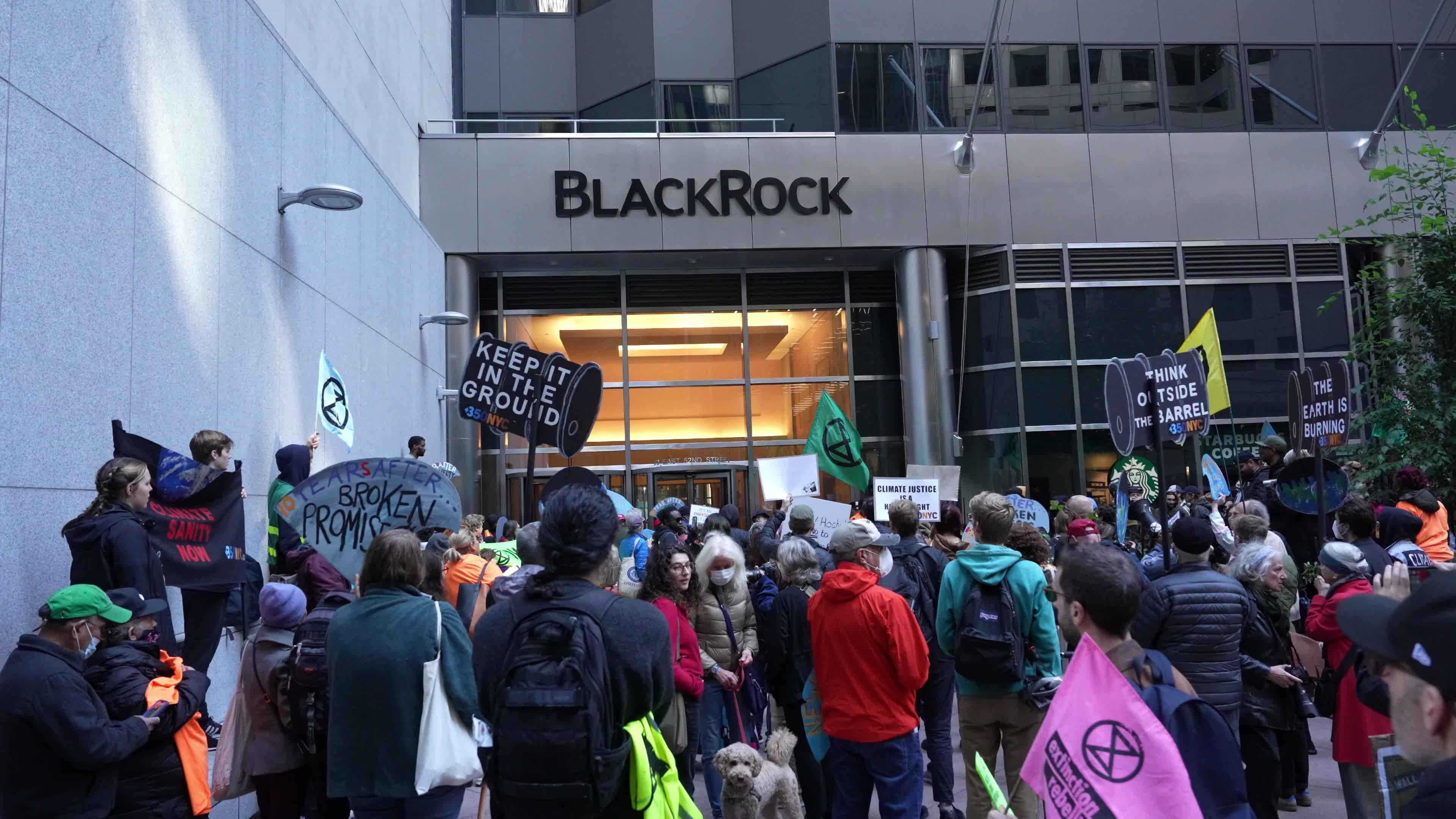 Climate Protest Against Blackrock 