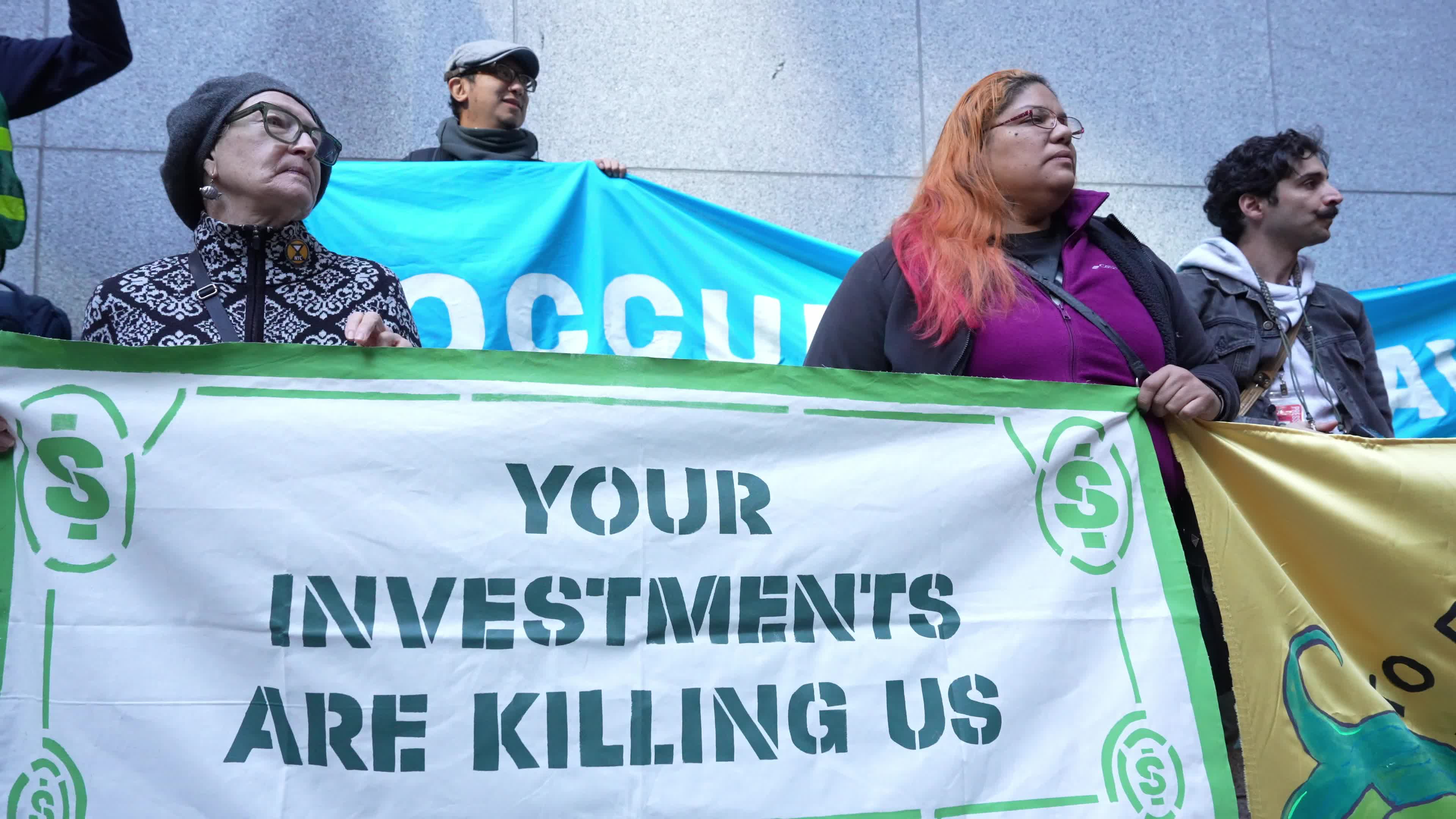 Climate Protest Against Blackrock 