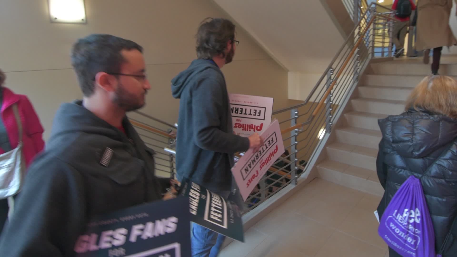 John Fetterman Holds Neighborhood Rally at Temple U. in Philadelphia, Pennsylvania