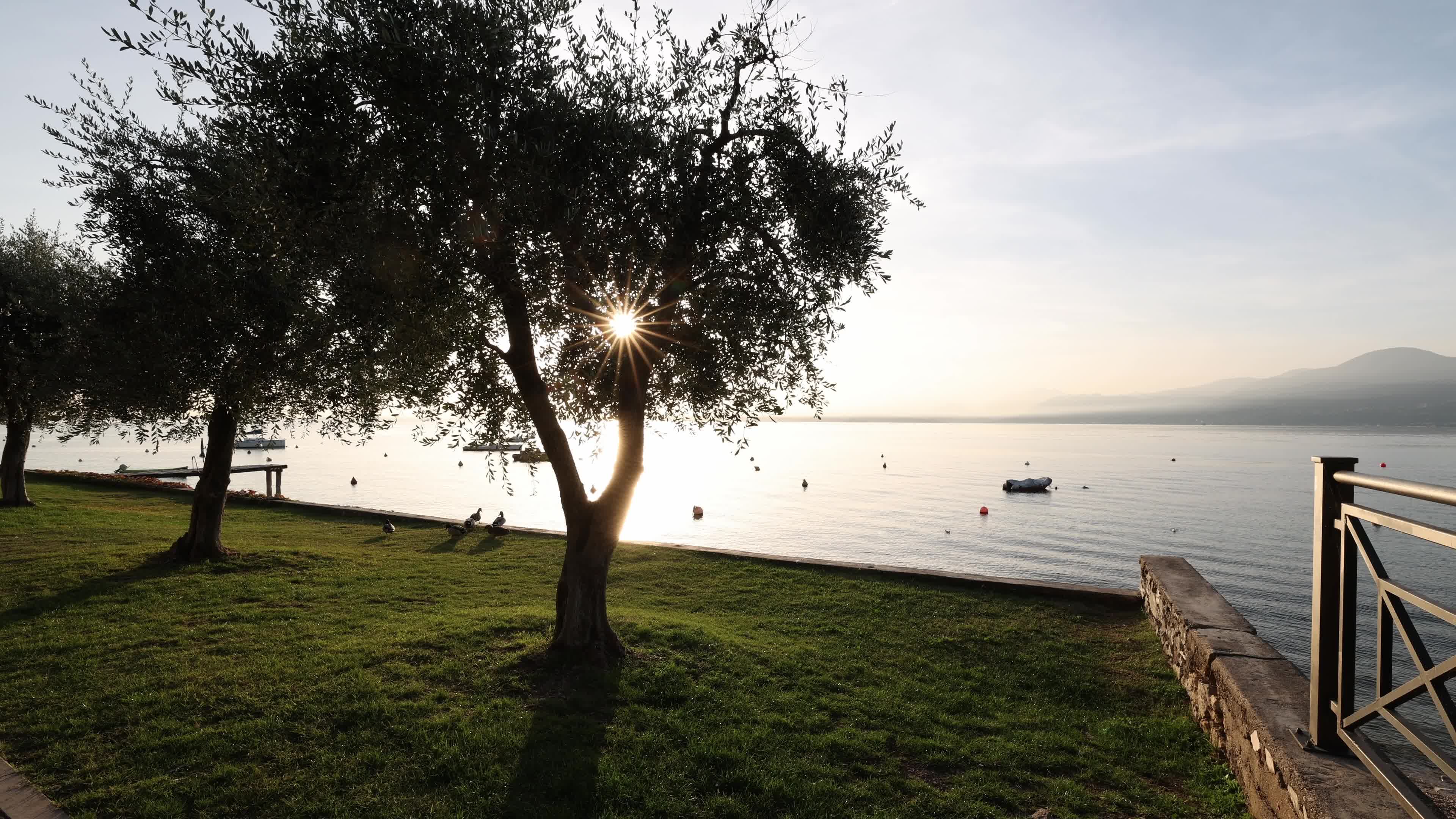 Sunset In Lake Garda