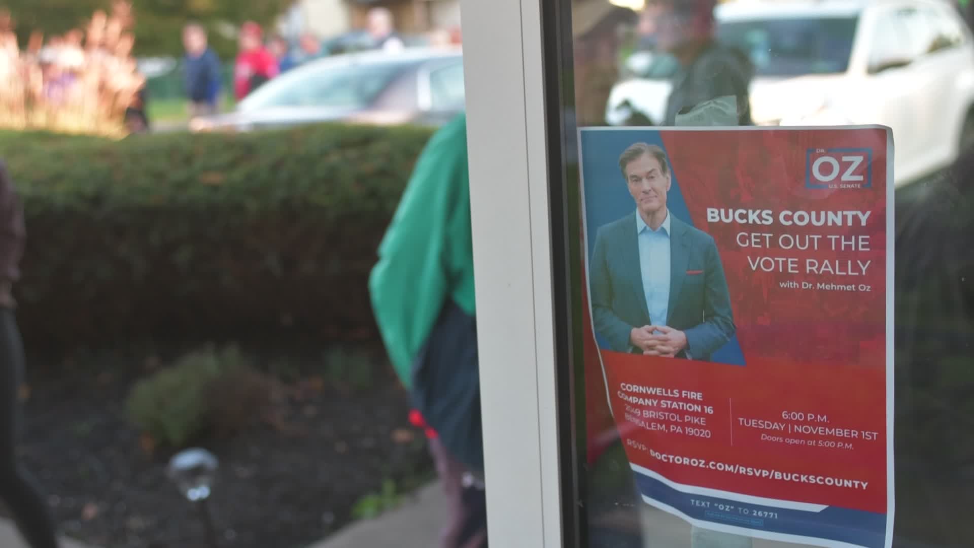 With week to go to Midterms, Mehmet Oz Holds Rally in Bensalem Township, PA
