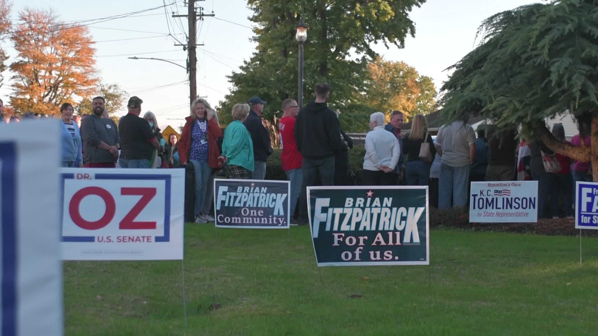 With week to go to Midterms, Mehmet Oz Holds Rally in Bensalem Township, PA