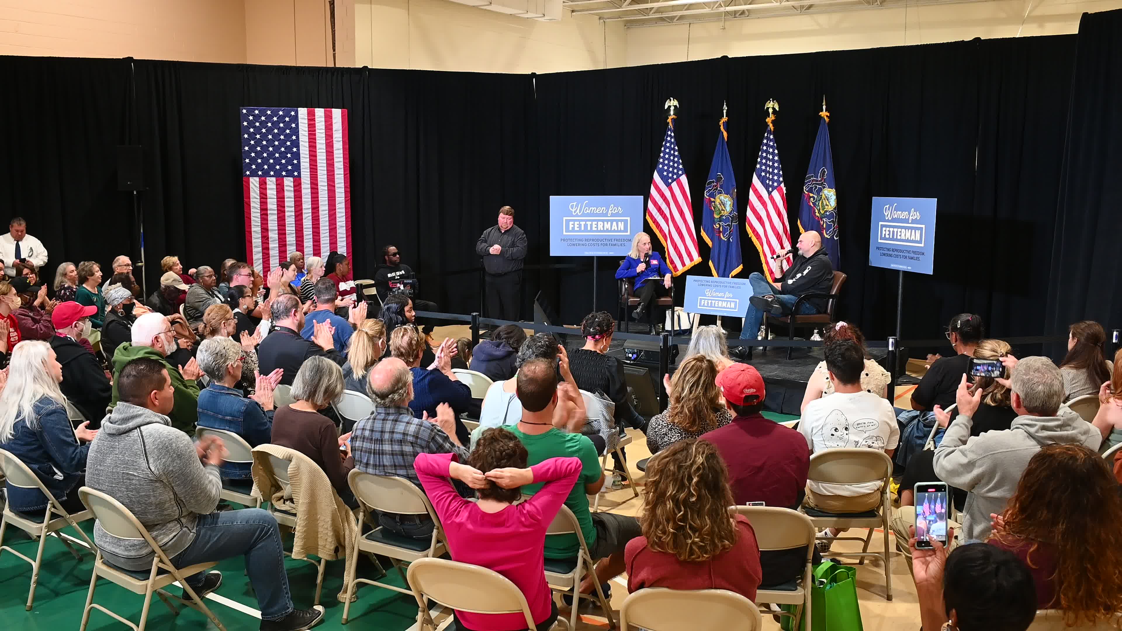 Fetterman Campaigns for U.S. Senate in Upper Darby, PA in final week before Election Day