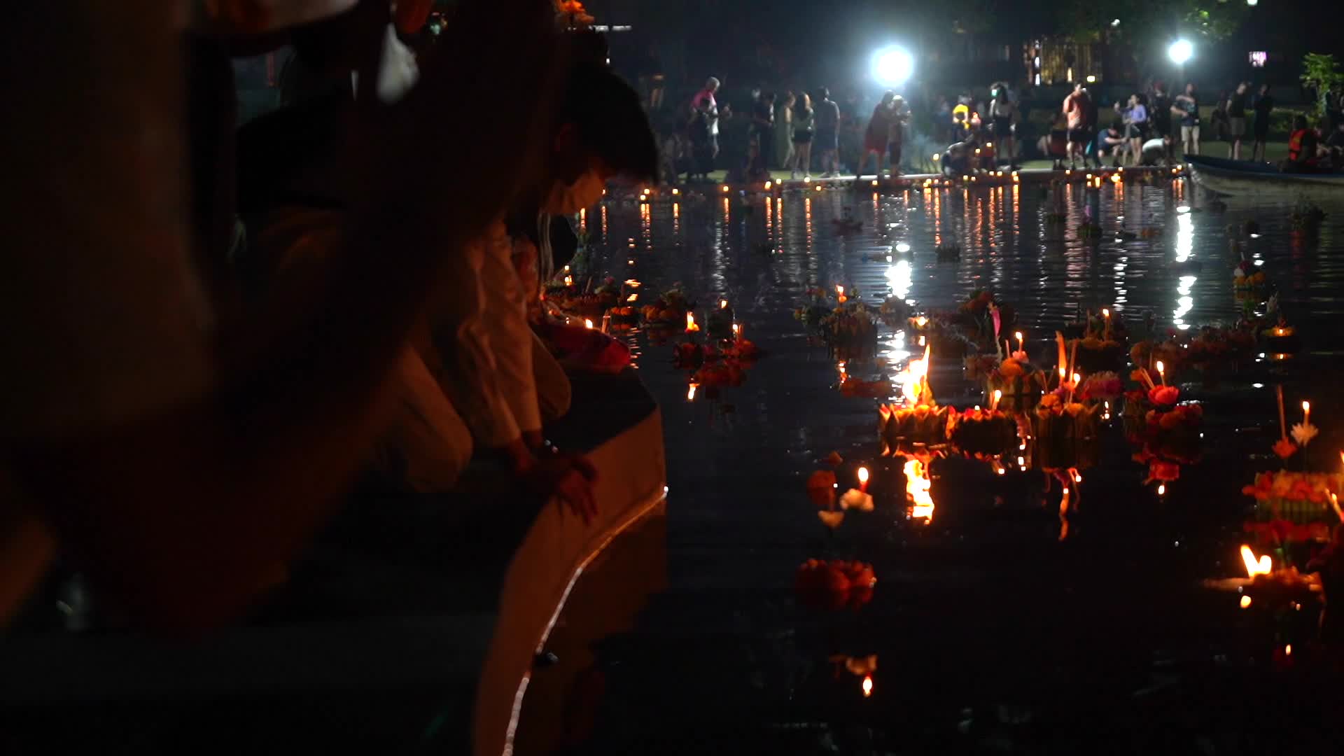 Loy Krathong festival in Bangkok 2022.