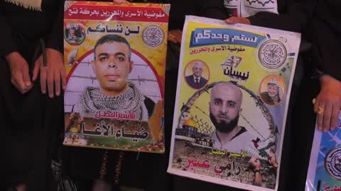 Demonstration in support of Palestinian prisoners in Israeli Jails