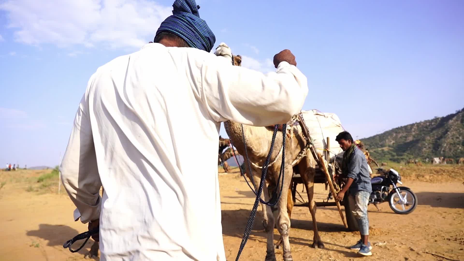 Pushkar Camel Fair in Pushkar in the Indian state of Rajasthan