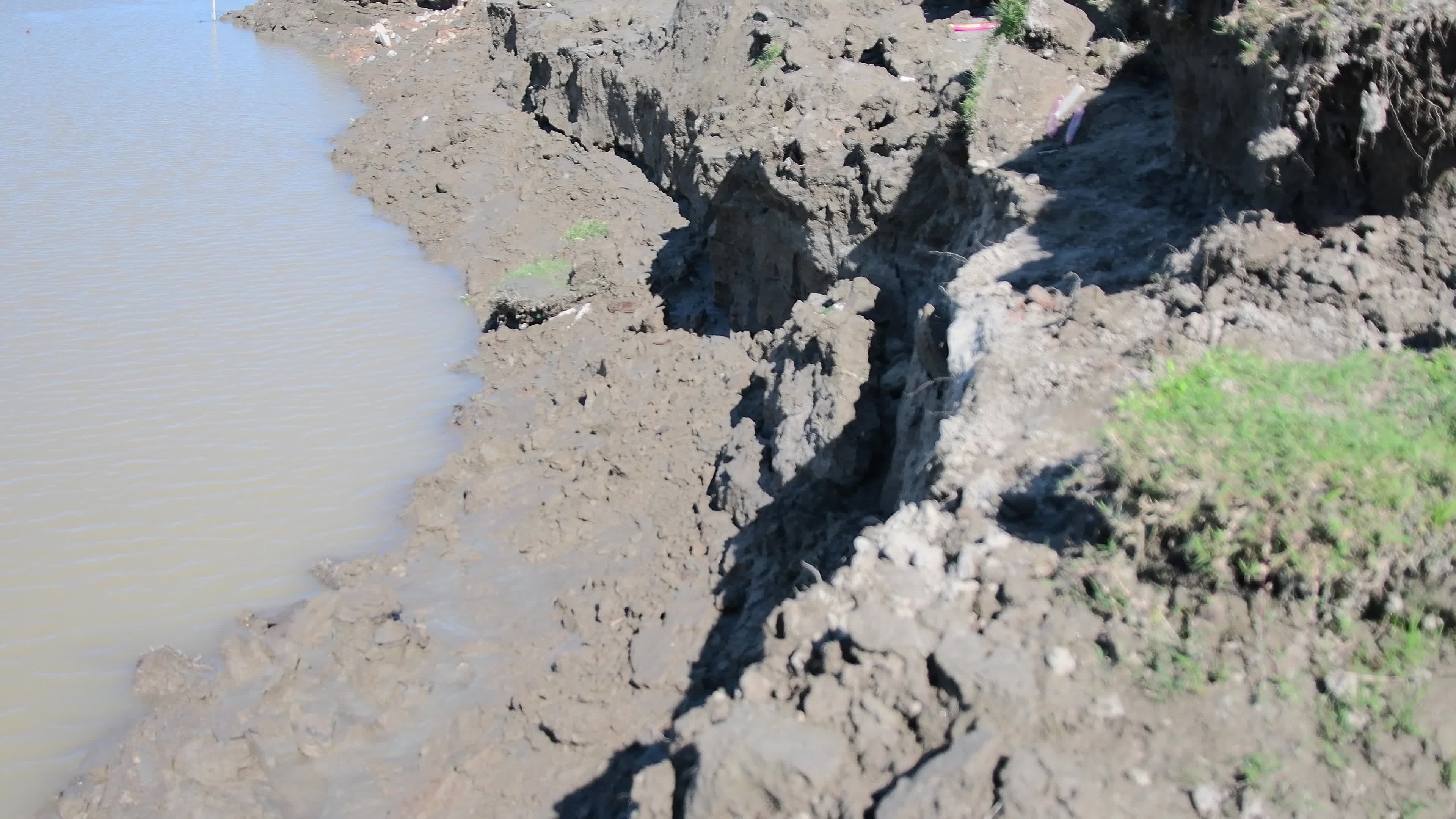 Soil erosion took place along the bank of Brahmaputra river in India
