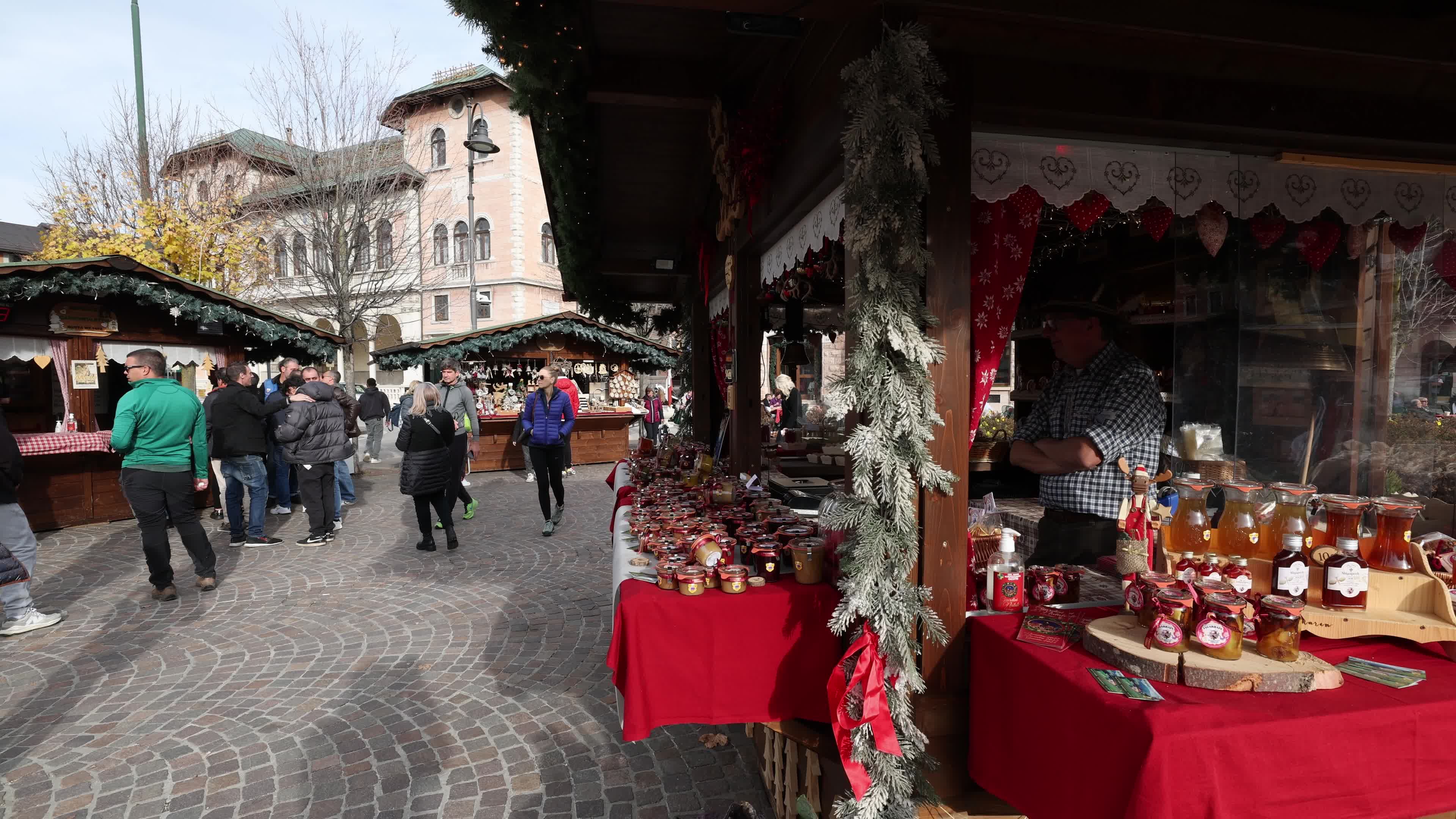 Christmas Market In Asiago, Italy