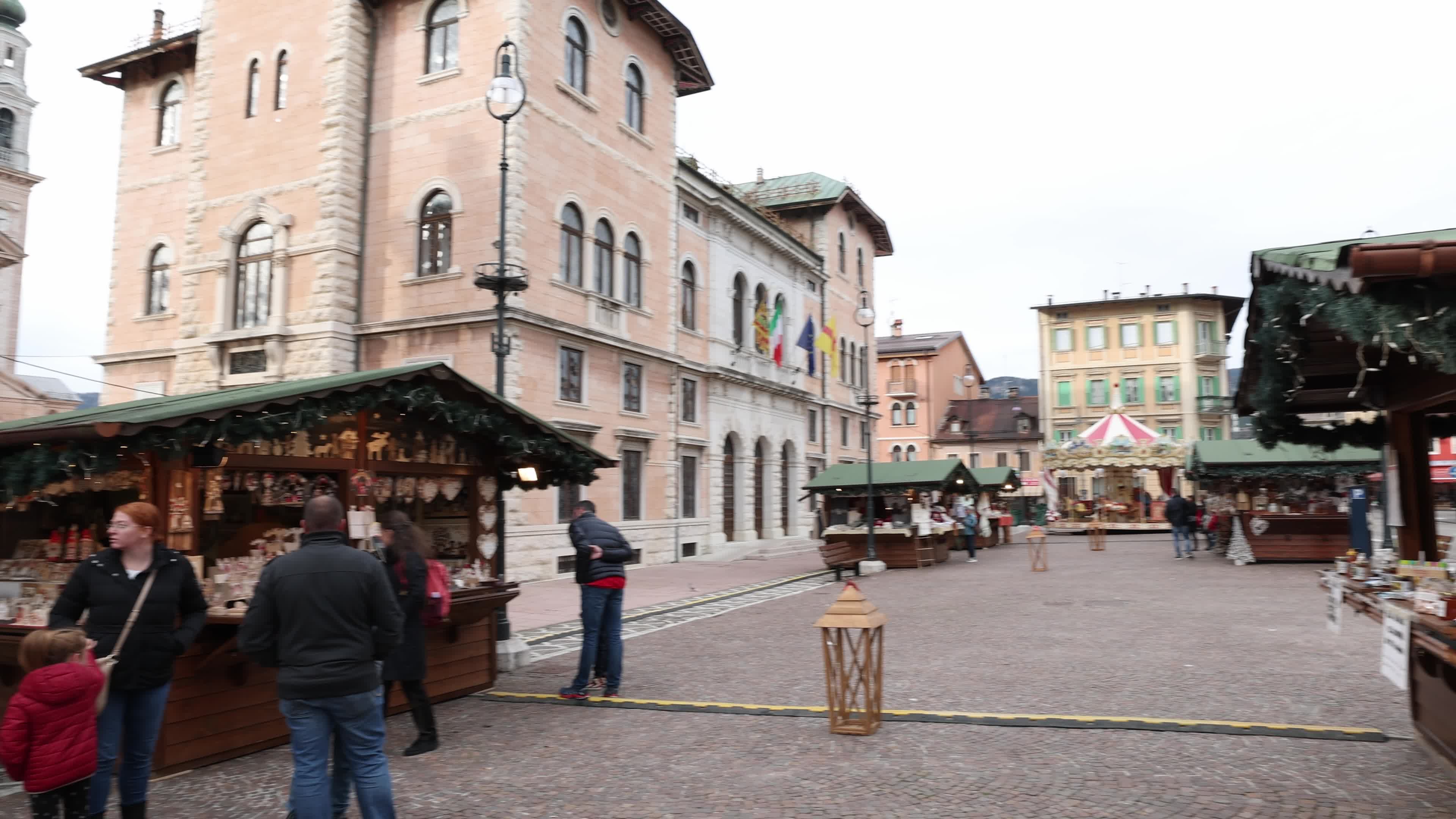 Christmas Market In Asiago, Italy