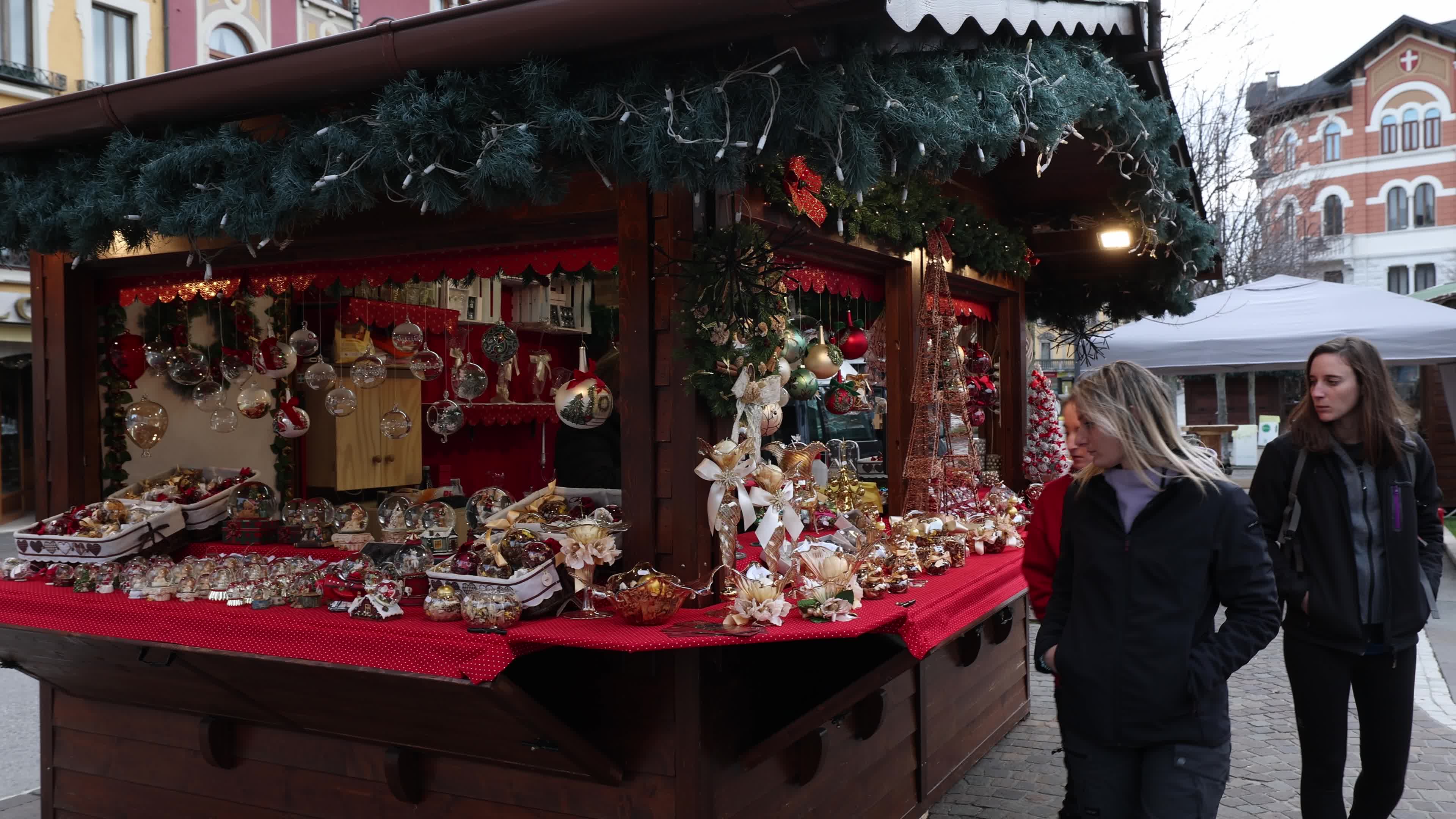 Christmas Market In Asiago, Italy