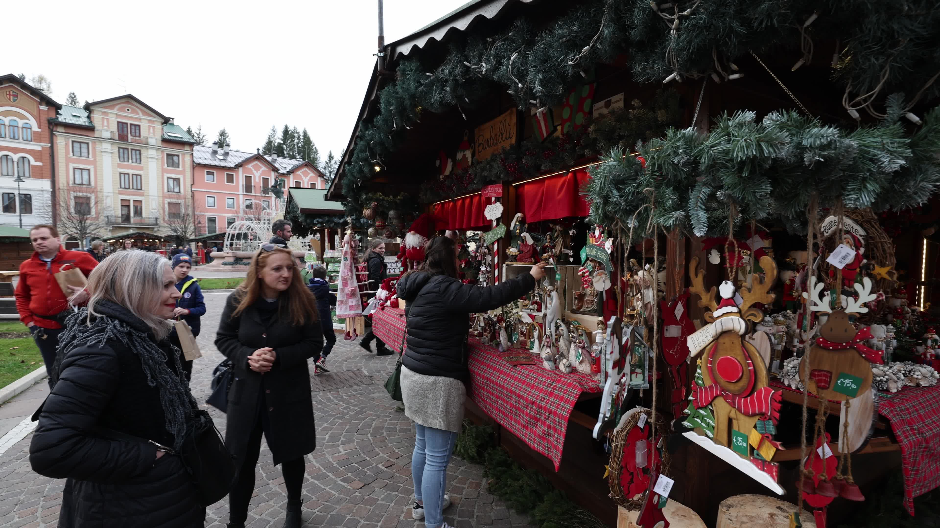 Christmas Market In Asiago, Italy