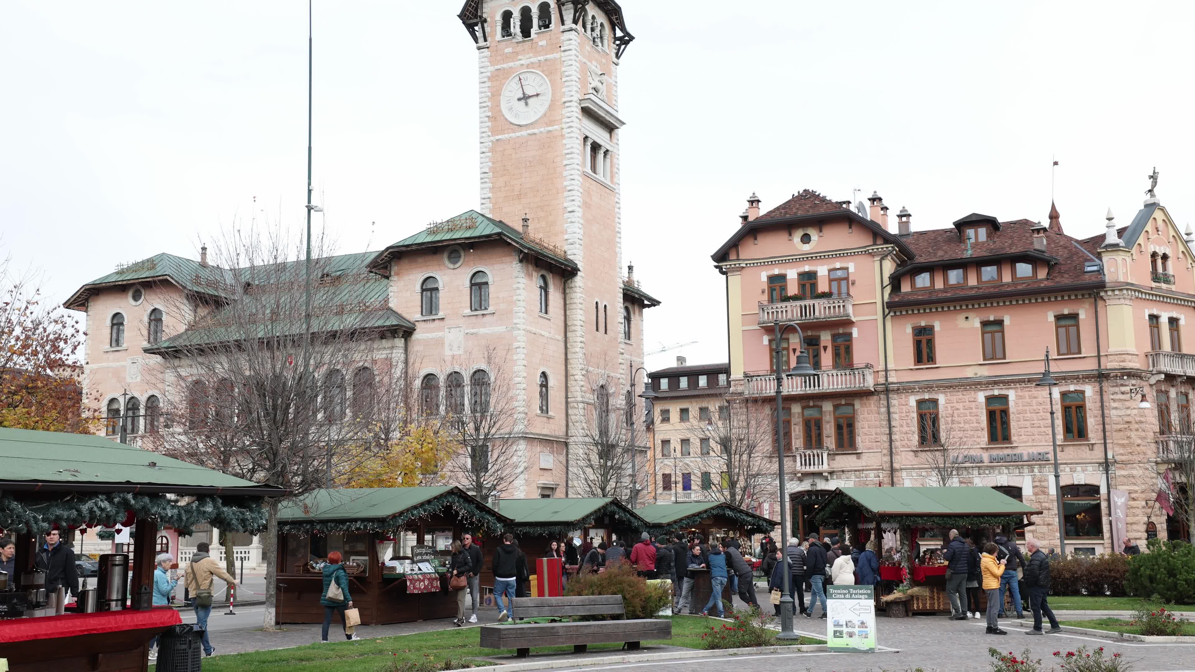 Christmas Market In Asiago, Italy