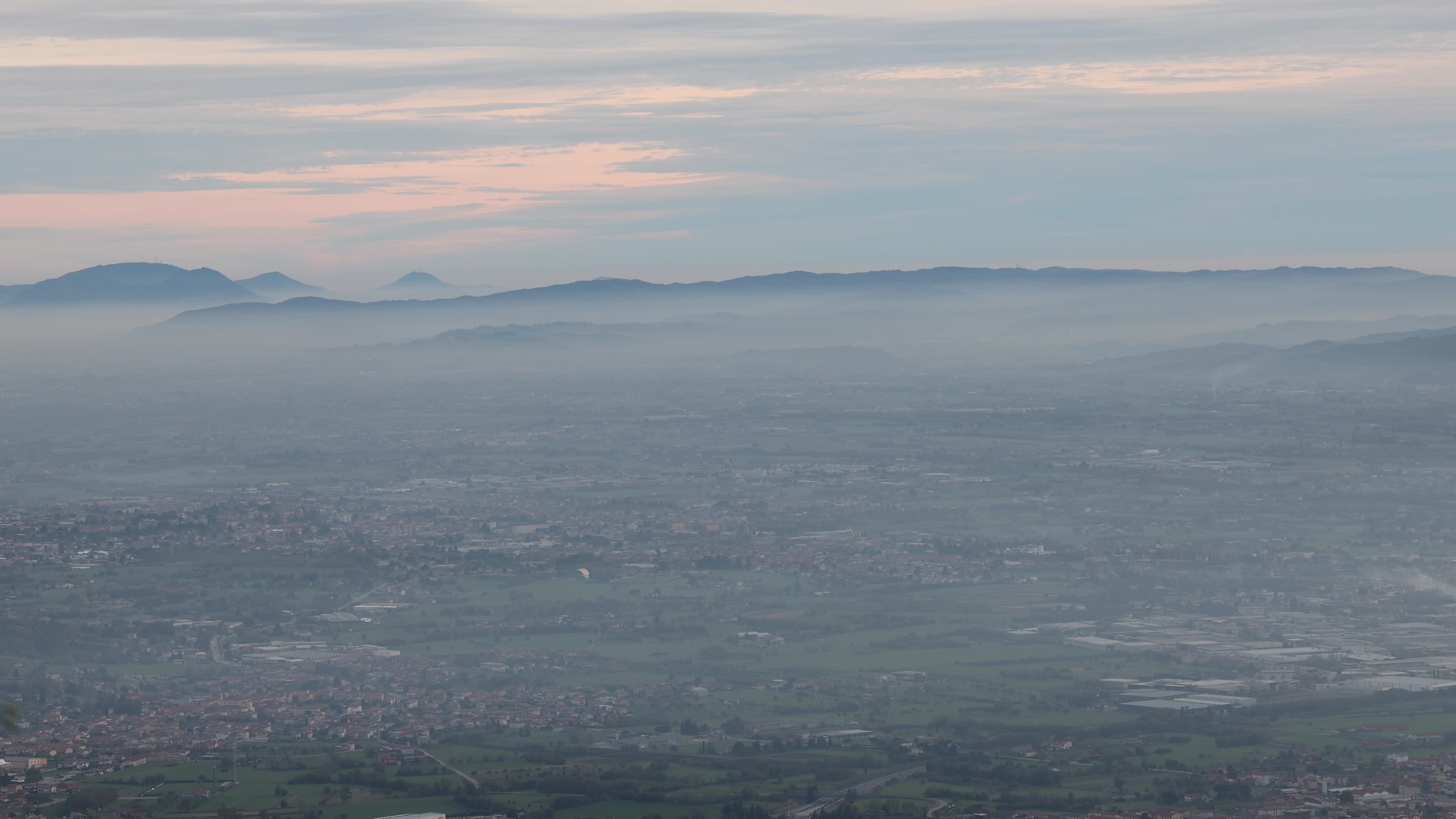 Fog Seen From Asiago Plateau