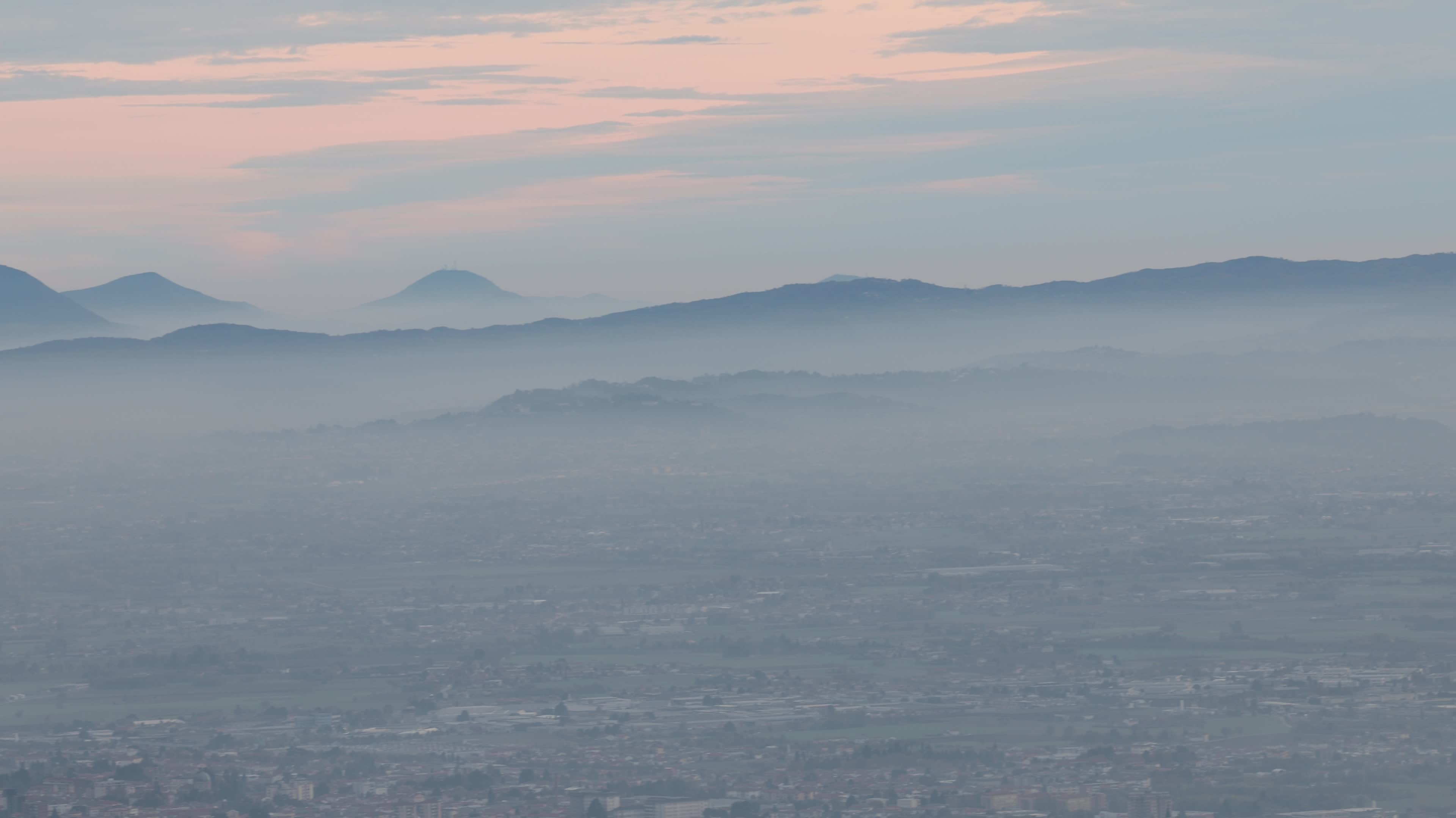 Fog Seen From Asiago Plateau