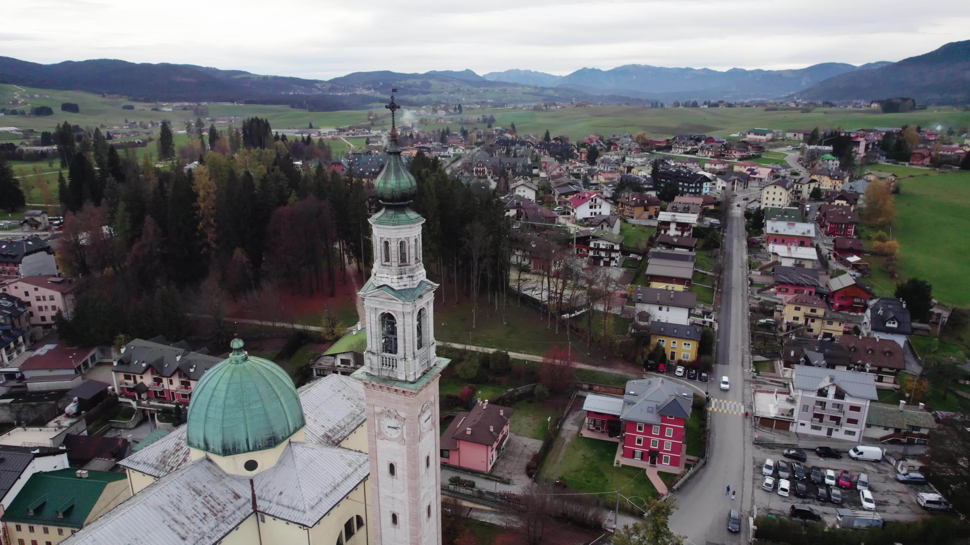 Drone View Of Asiago, Italy