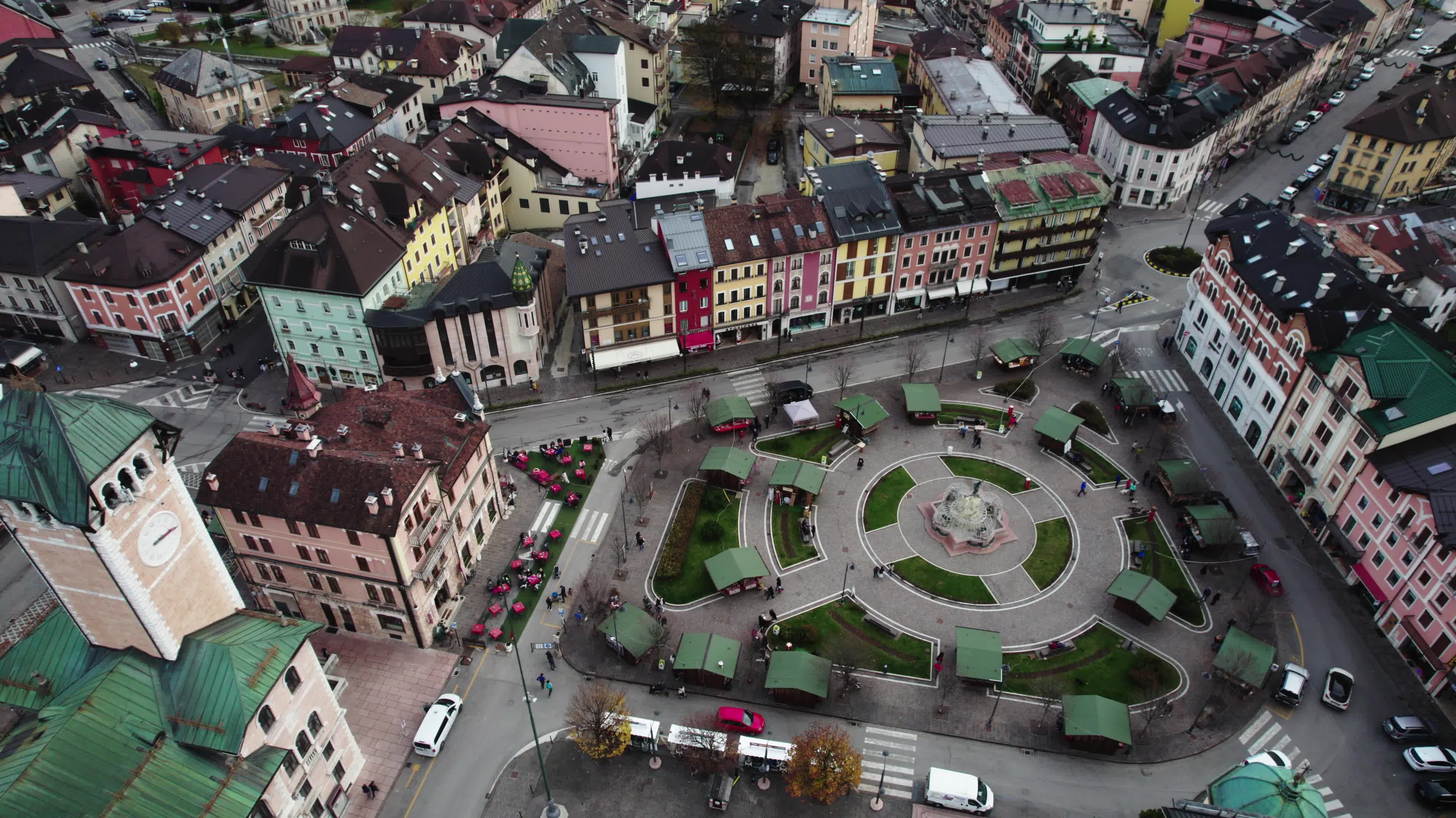 Drone View Of Asiago, Italy