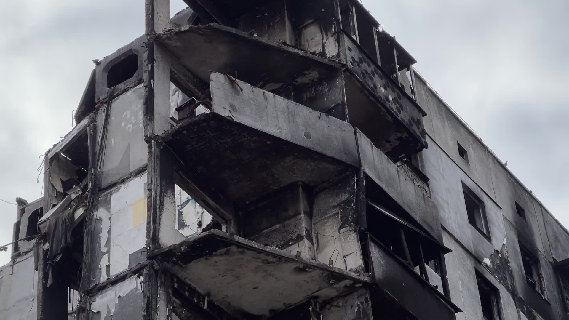 Banksy Graffiti Appeared On Several Destroyed Buildings In The Kyiv Region