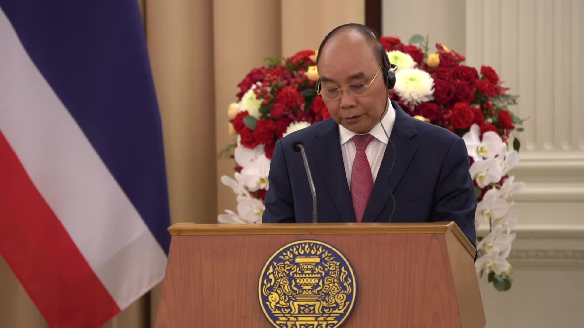 Vietnam President Nguyen Xuan Phuc Arrives in Bangkok.