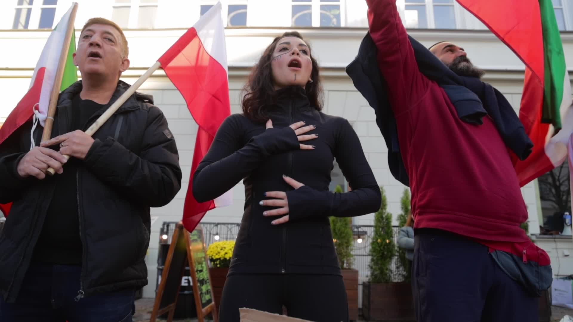 Mahsa Amini Iran Protest in Warsaw