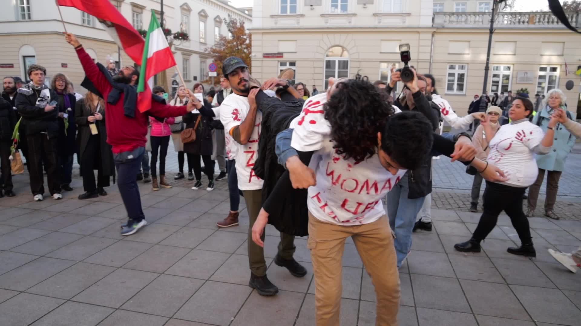 Mahsa Amini Iran Protest in Warsaw