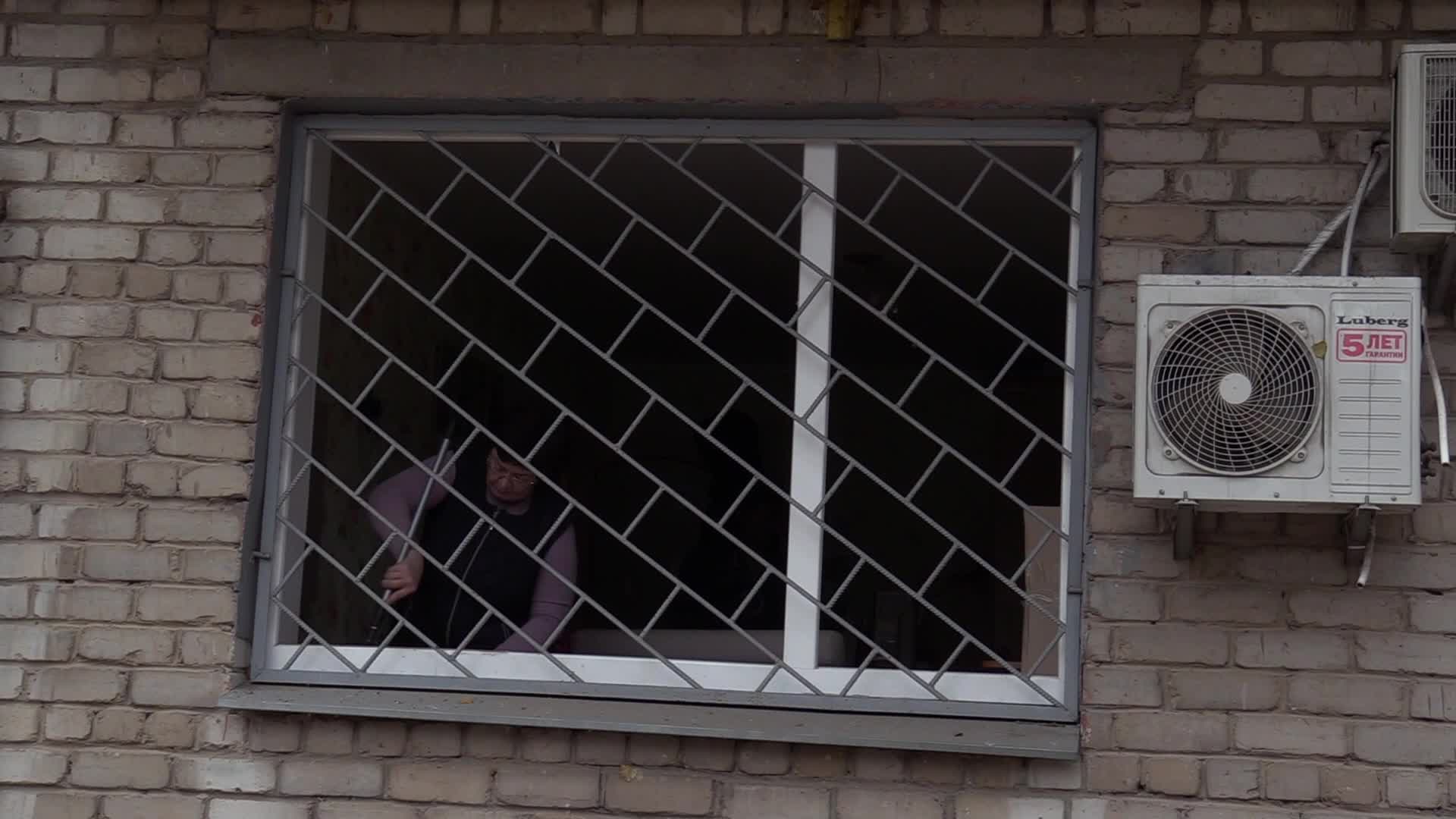 A damaged residential building after a rocket attack in Mykolaiv, amid Russia's invasion of Ukraine