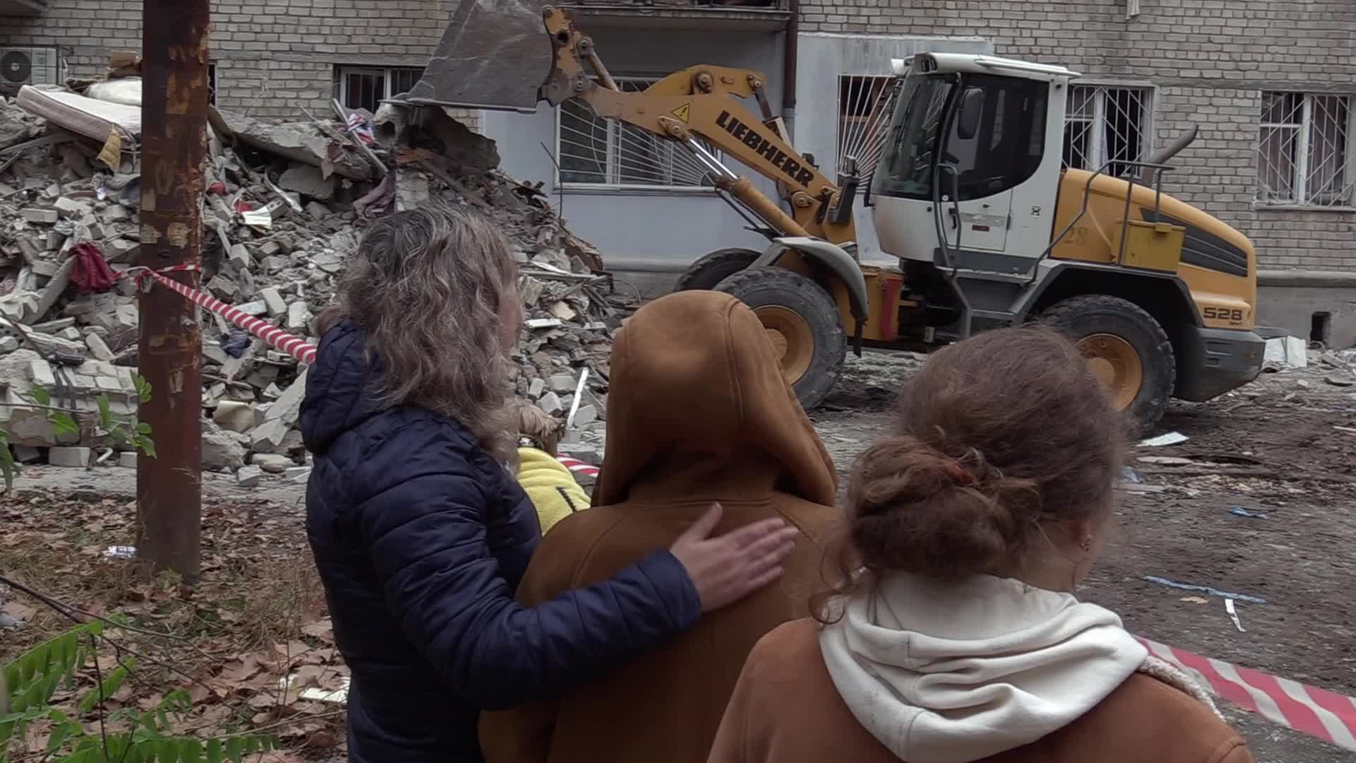 A damaged residential building after a rocket attack in Mykolaiv, amid Russia's invasion of Ukraine