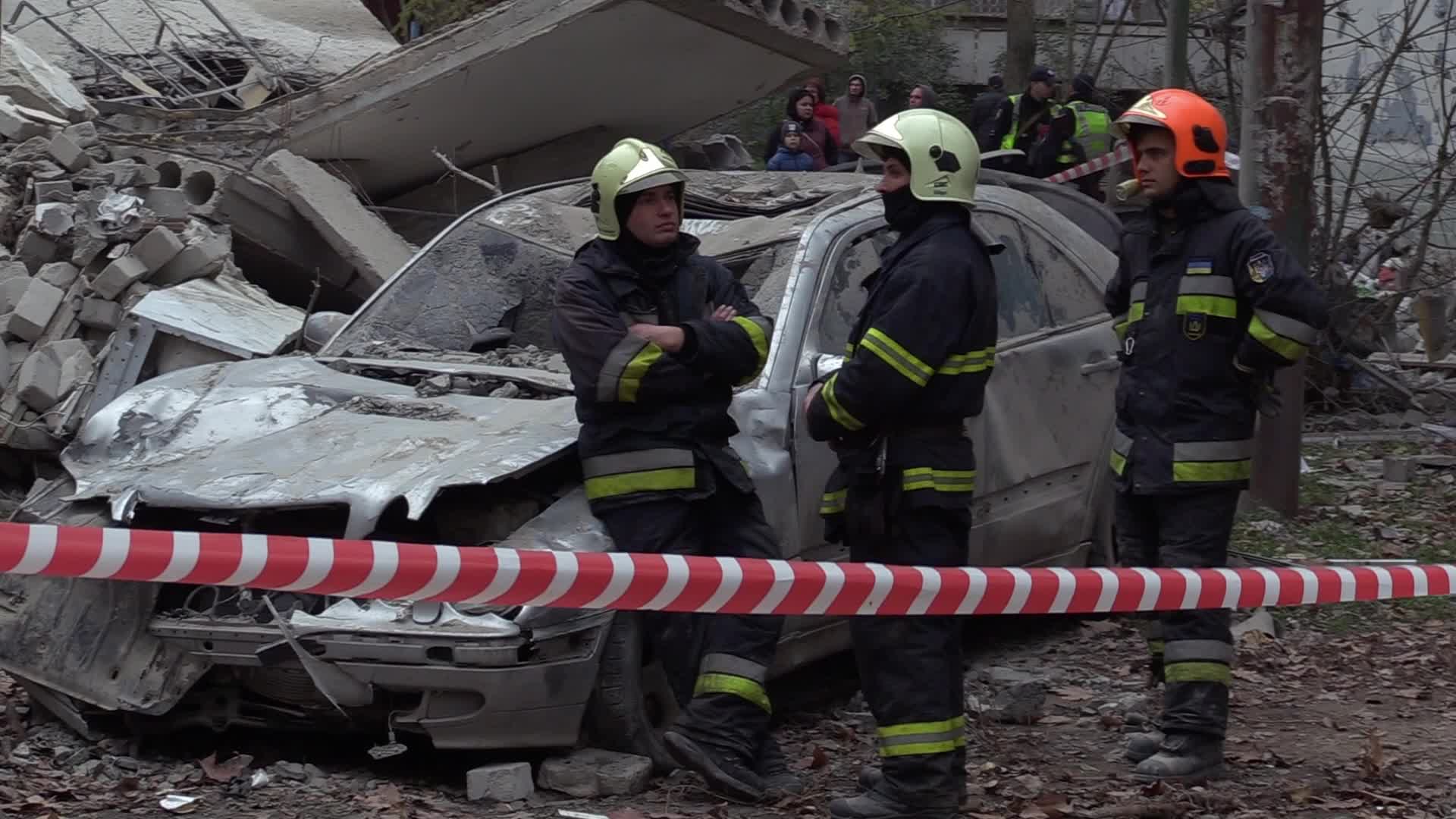 A damaged residential building after a rocket attack in Mykolaiv, amid Russia's invasion of Ukraine