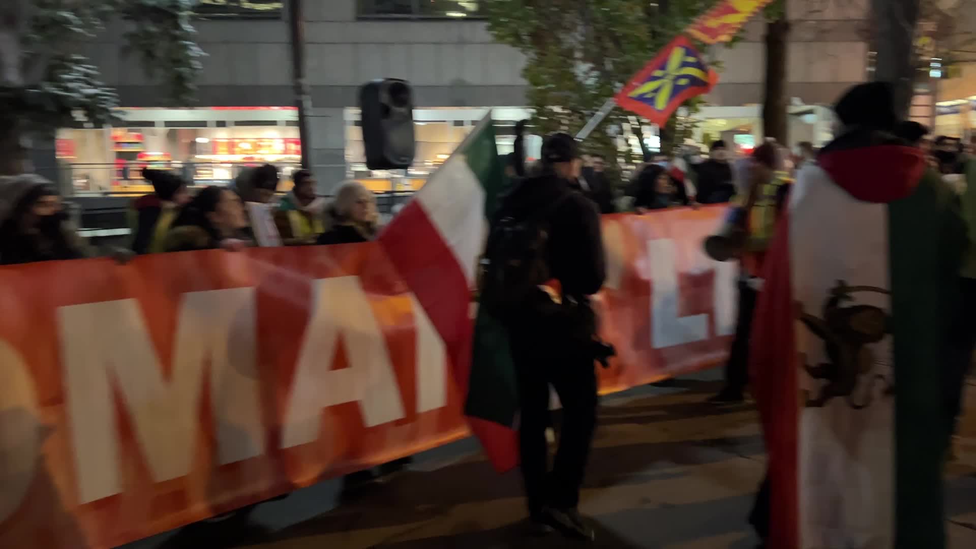 Rally In Support Of Anti-government Protesters In Iran