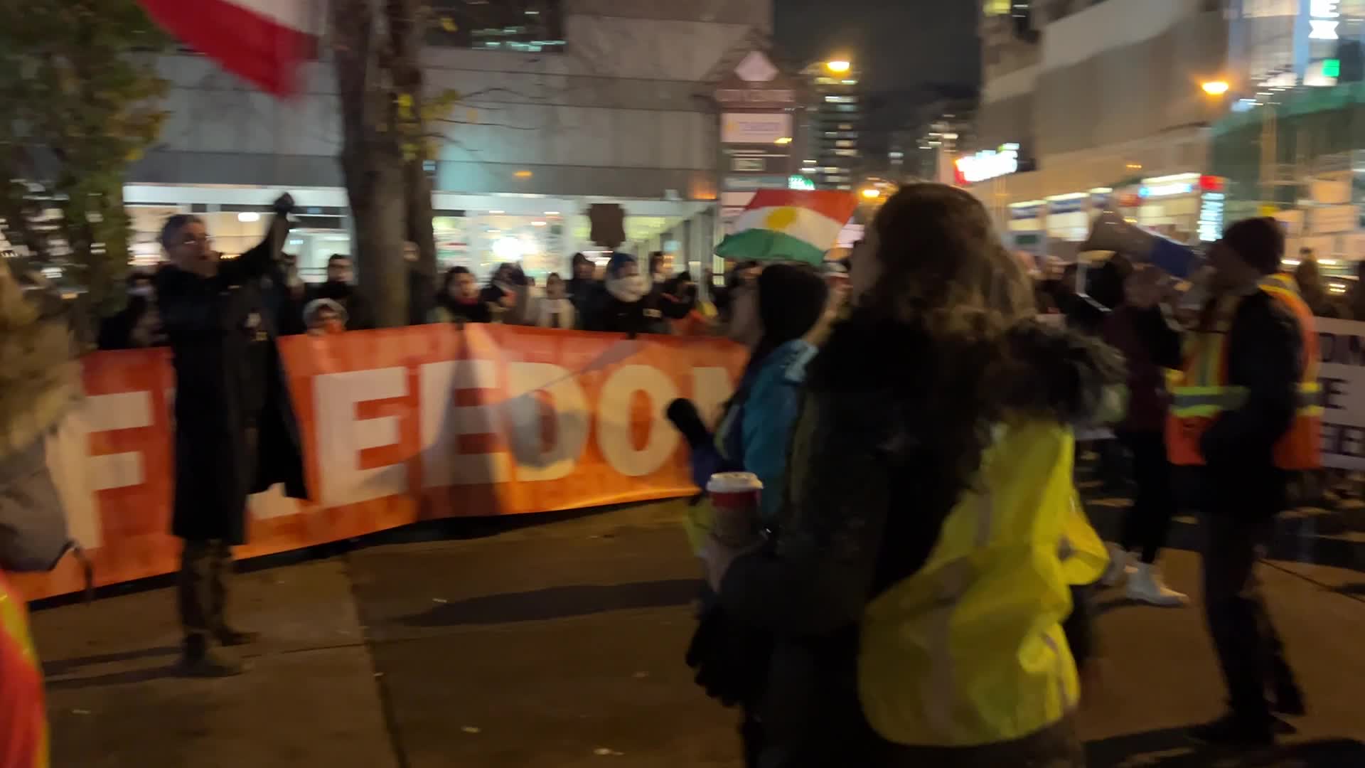 Rally In Support Of Anti-government Protesters In Iran