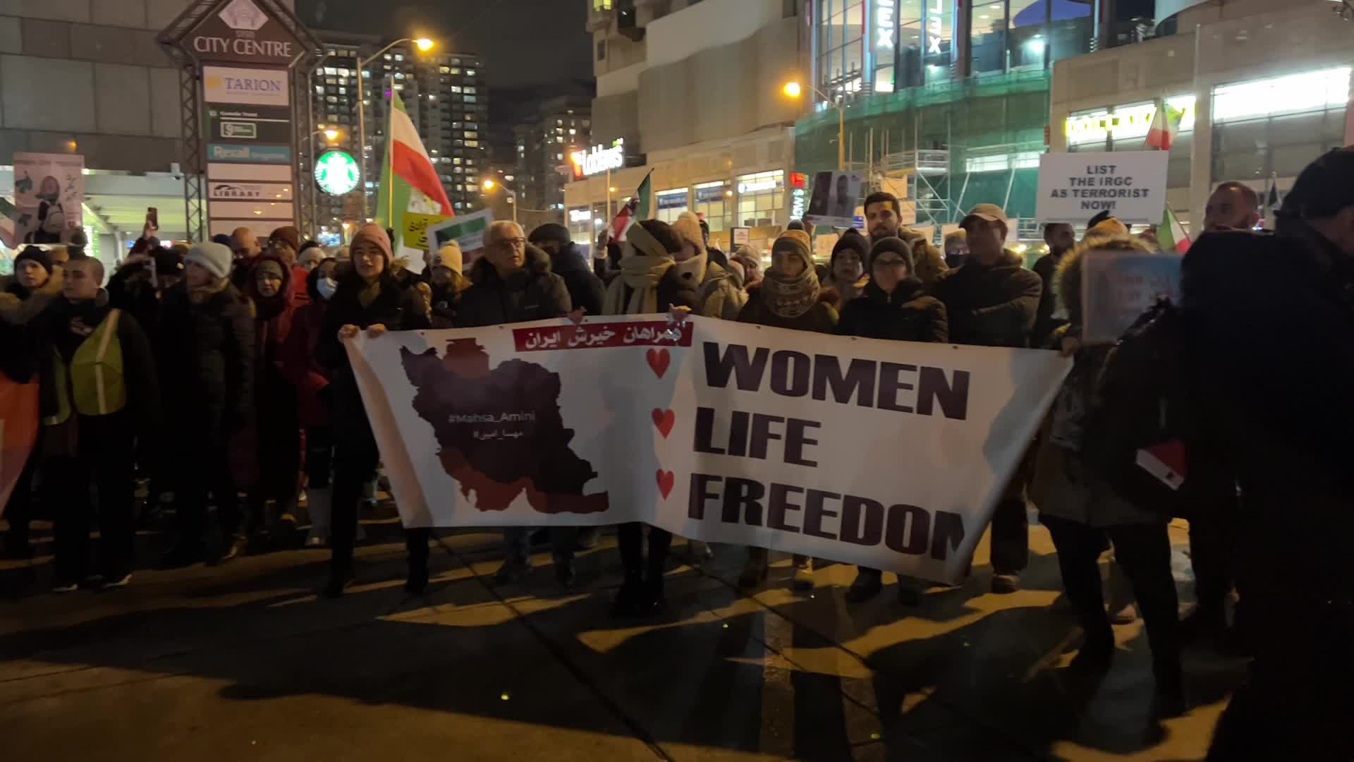 Rally In Support Of Anti-government Protesters In Iran