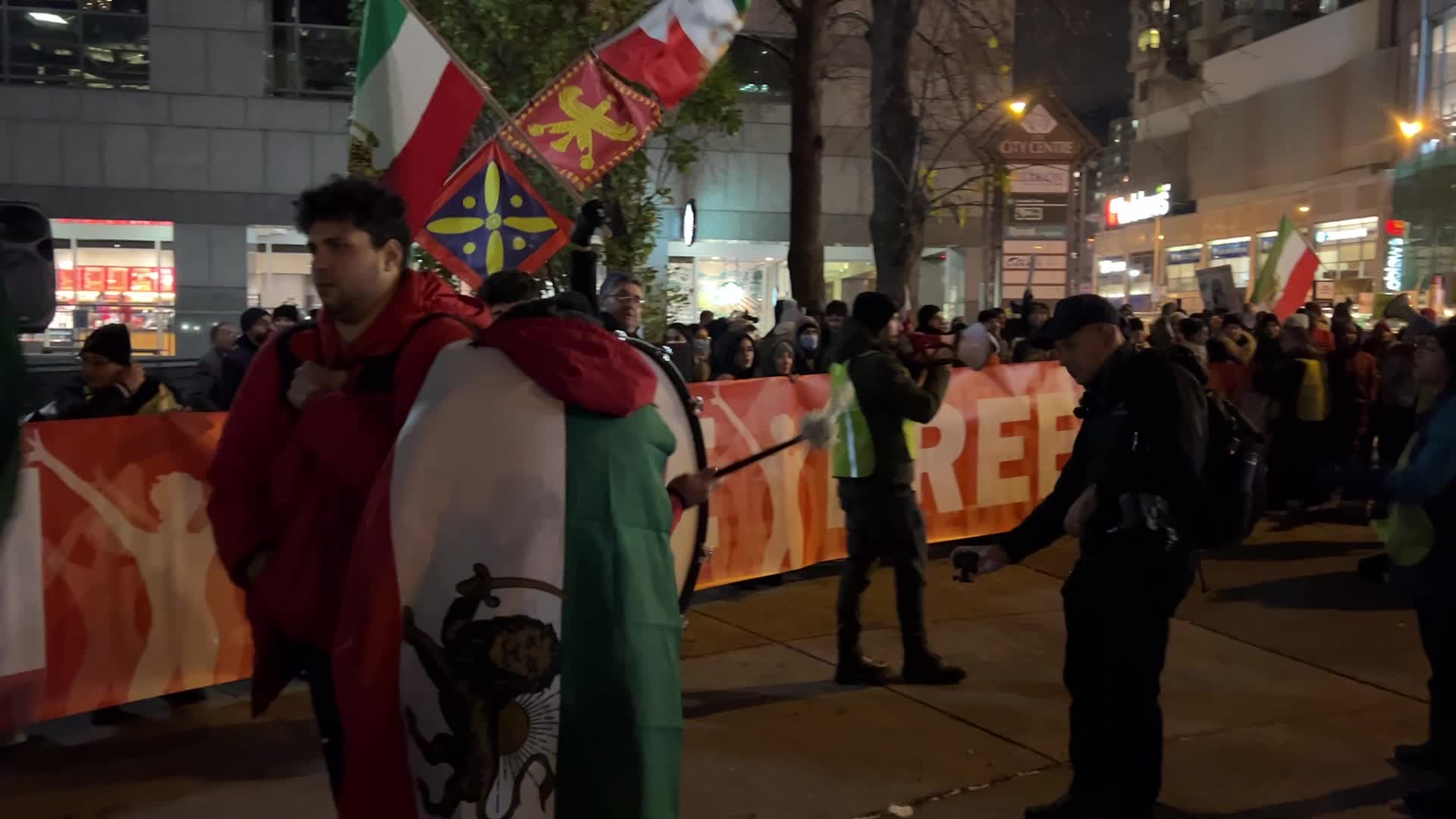 Rally In Support Of Anti-government Protesters In Iran