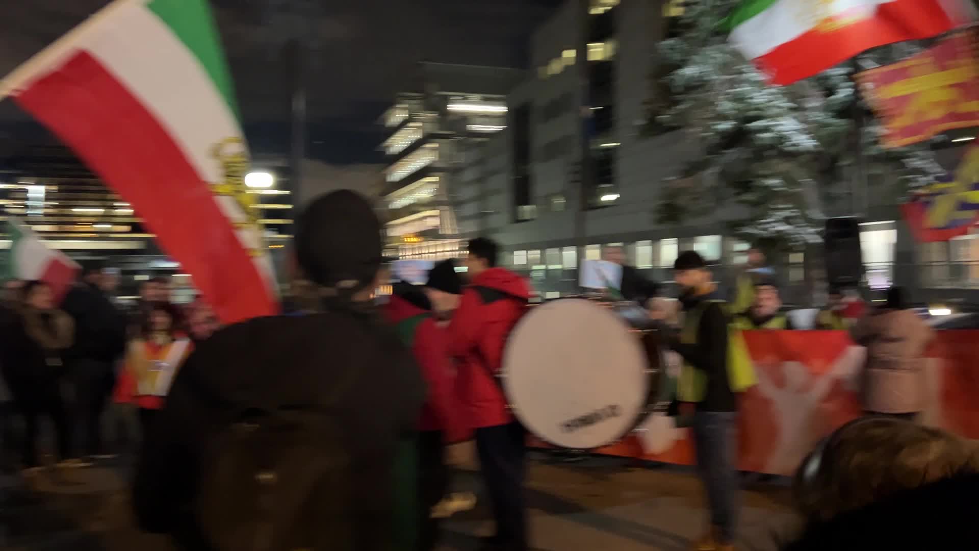 Rally In Support Of Anti-government Protesters In Iran