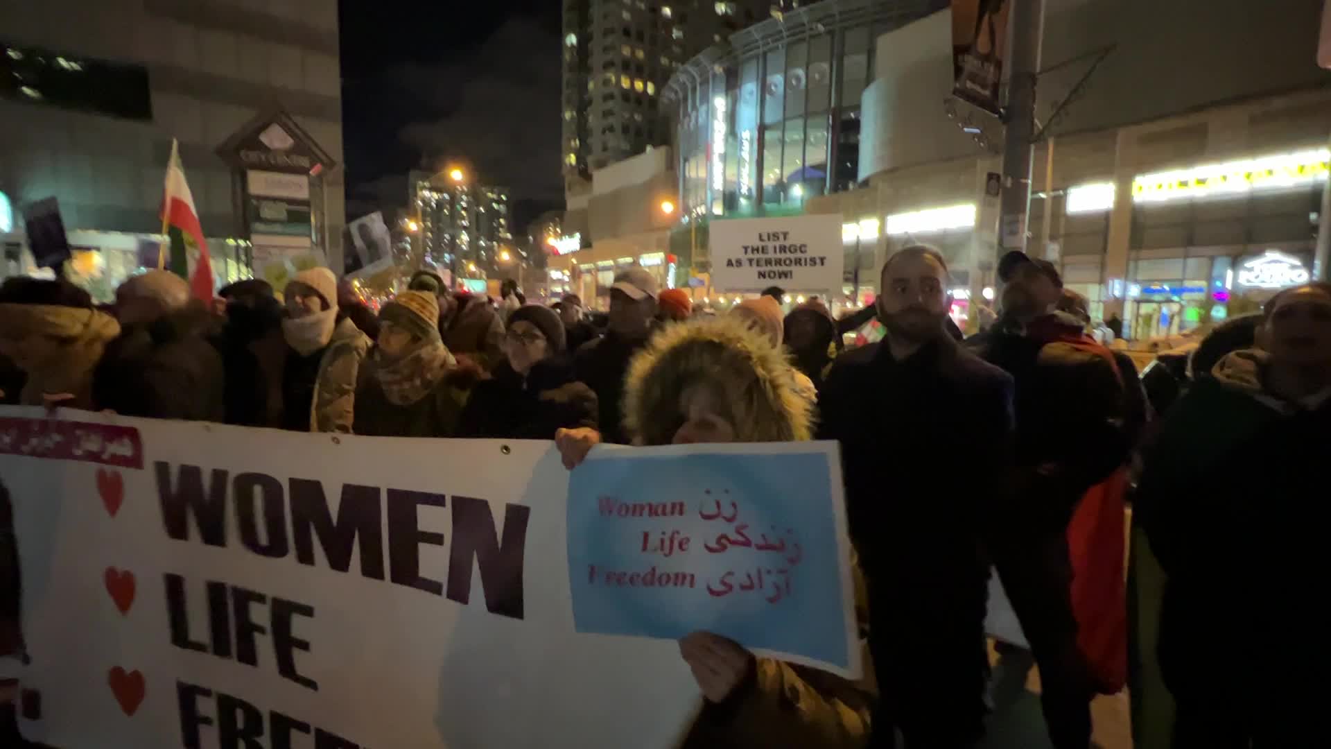 Rally In Support Of Anti-government Protesters In Iran