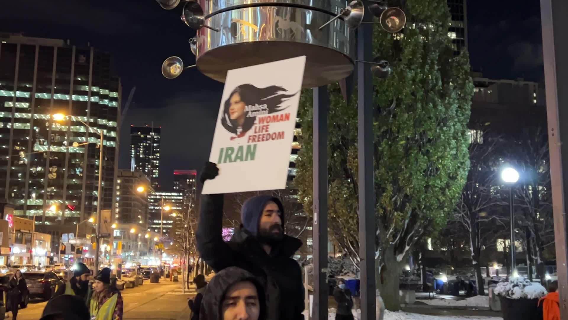 Rally In Support Of Anti-government Protesters In Iran