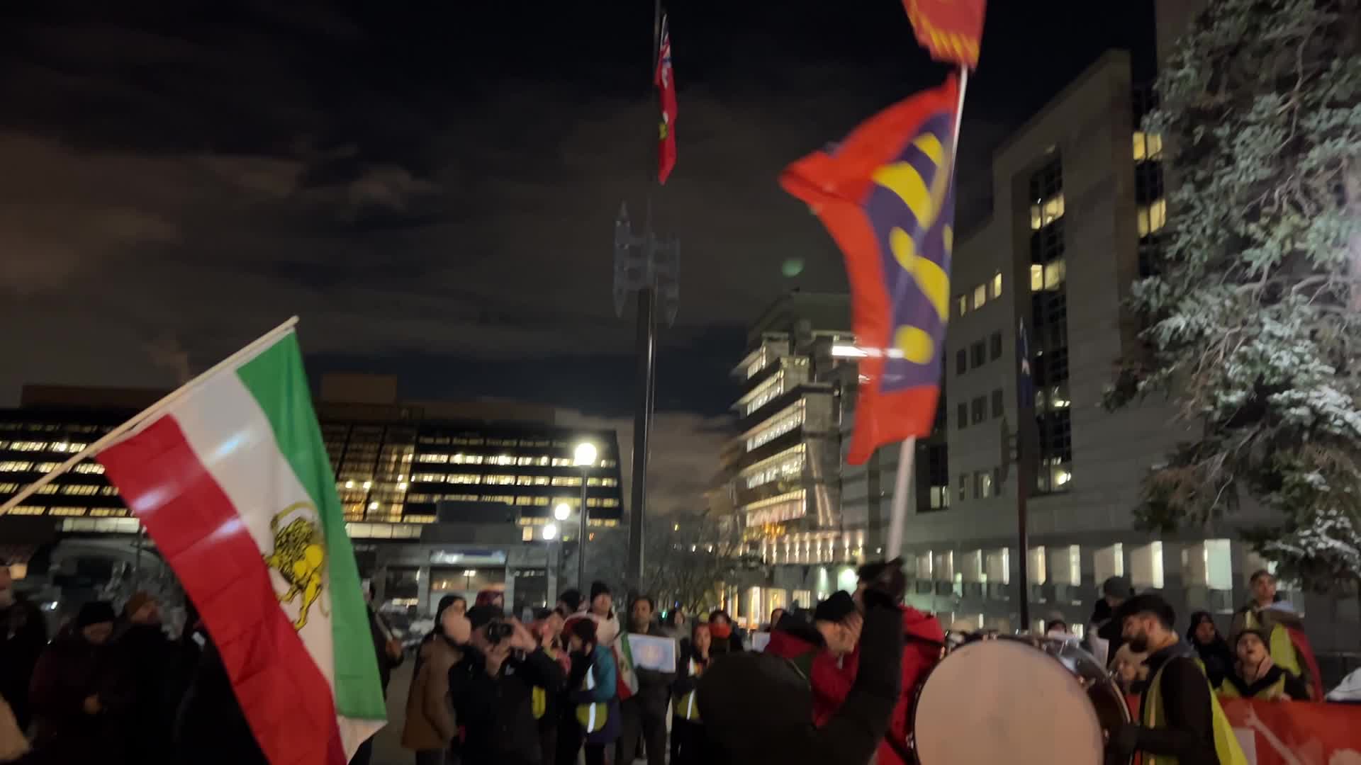 Rally In Support Of Anti-government Protesters In Iran