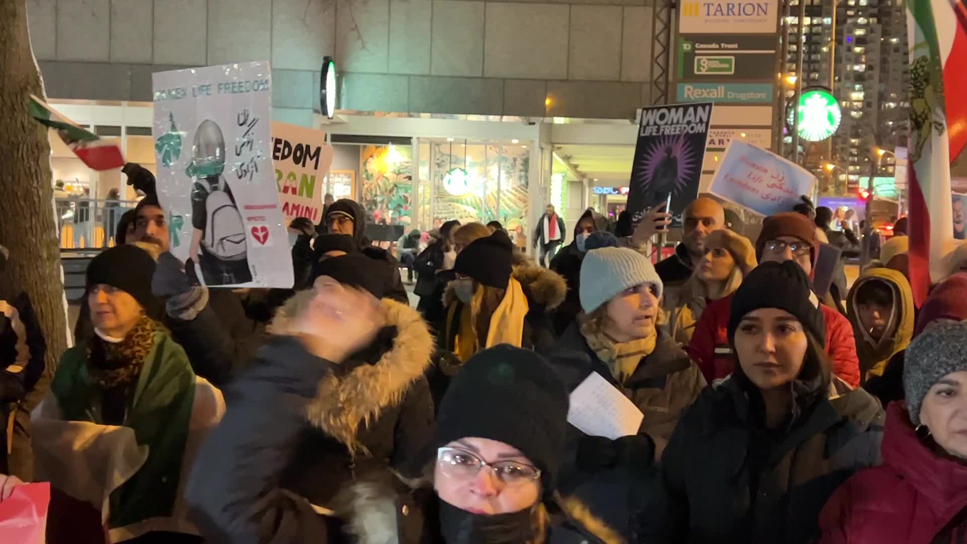 Rally In Support Of Anti-government Protesters In Iran
