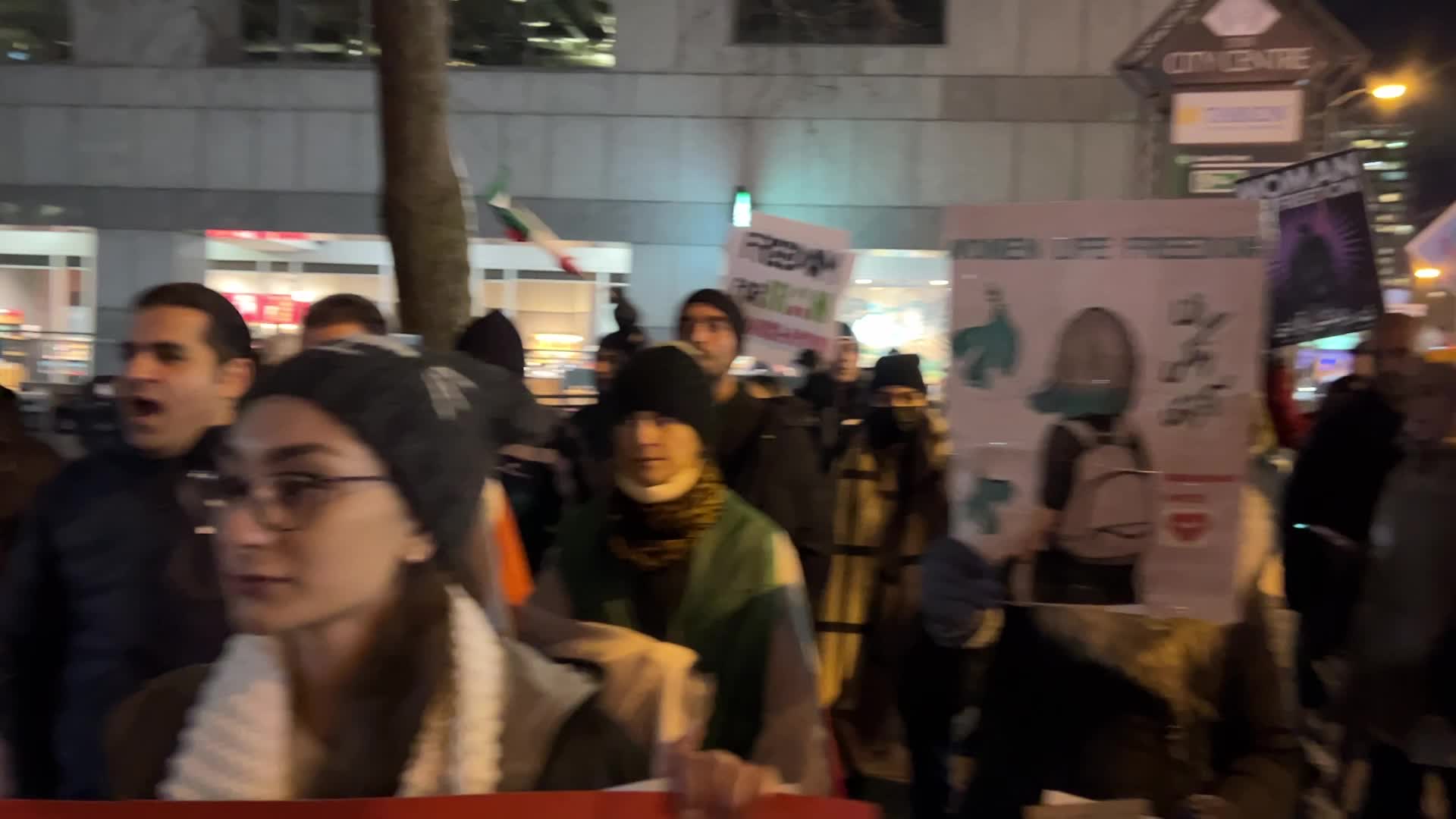 Rally In Support Of Anti-government Protesters In Iran