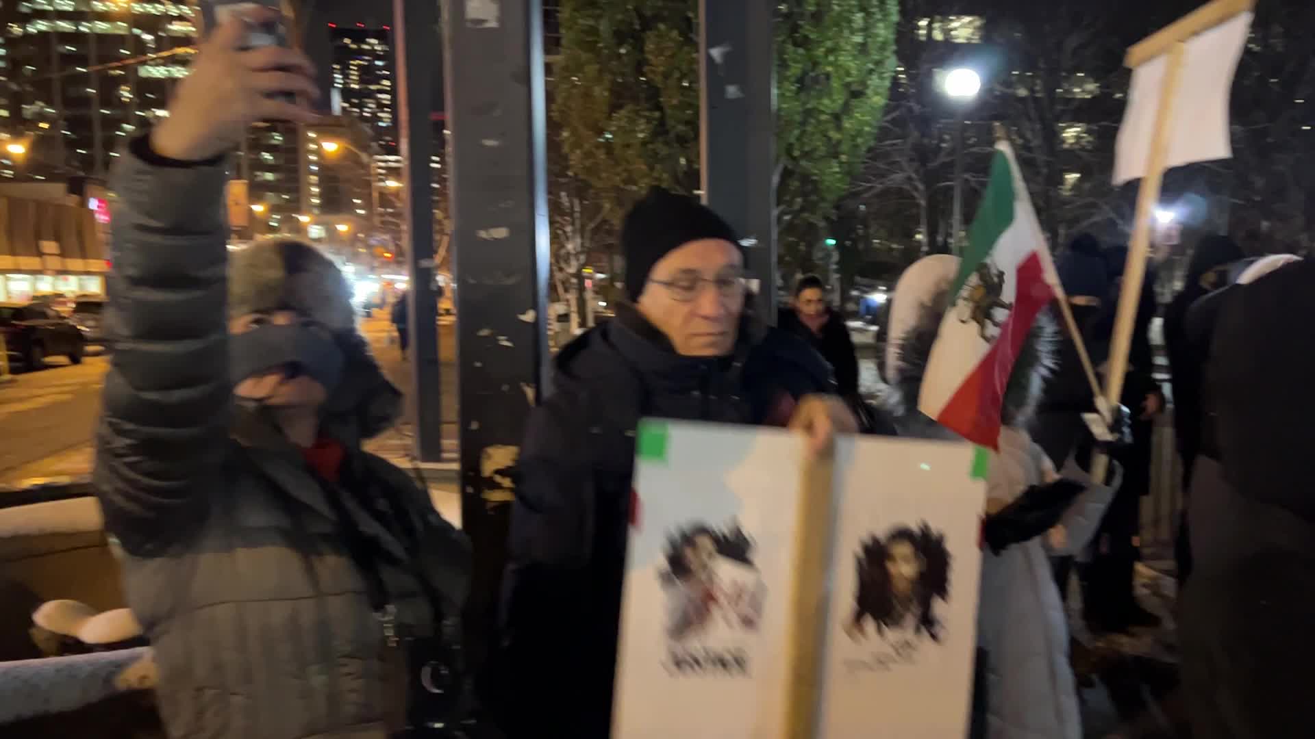 Rally In Support Of Anti-government Protesters In Iran