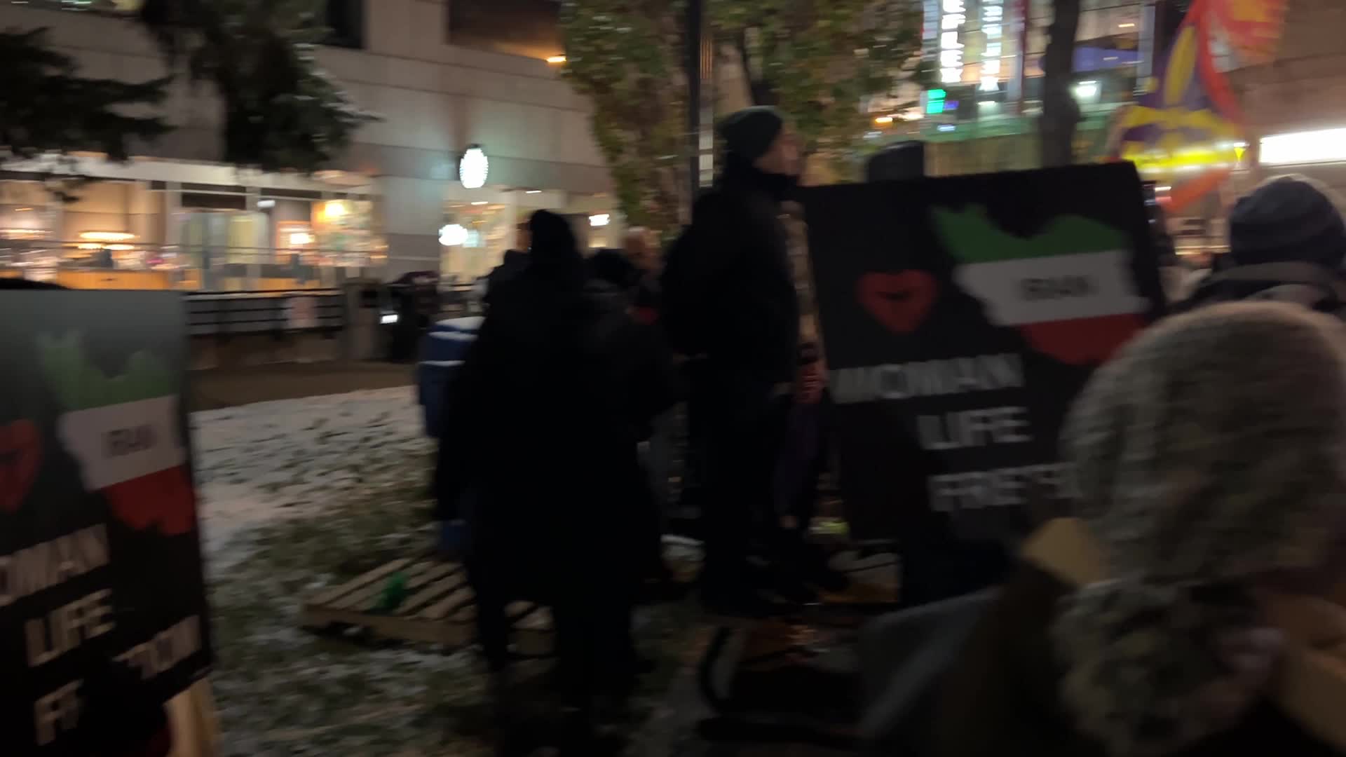 Rally In Support Of Anti-government Protesters In Iran