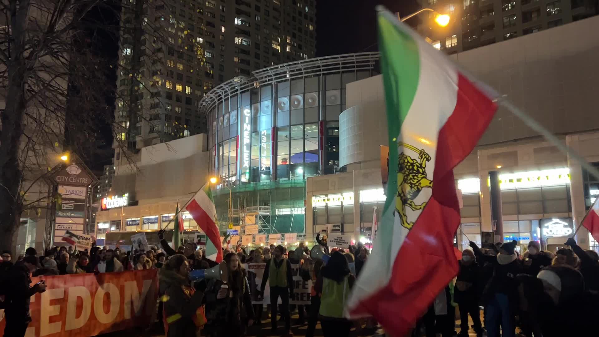 Rally In Support Of Anti-government Protesters In Iran