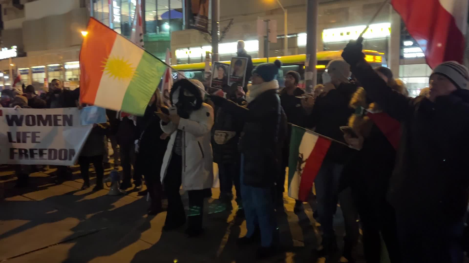 Rally In Support Of Anti-government Protesters In Iran