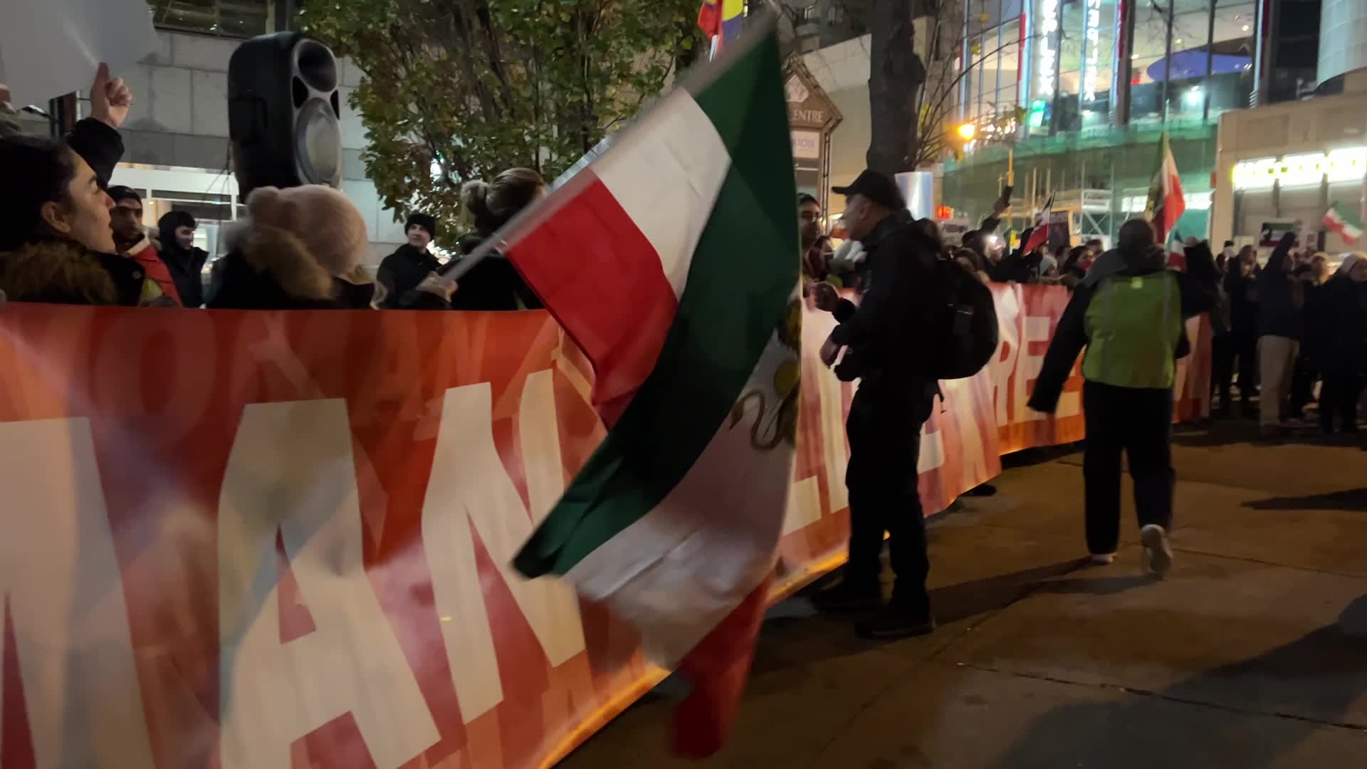 Rally In Support Of Anti-government Protesters In Iran
