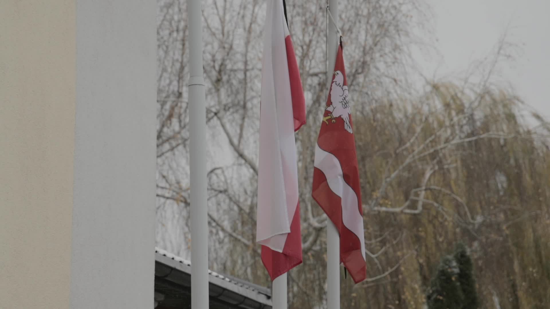 Flags hand half-mast after two killed in stray missile strike in Polish village