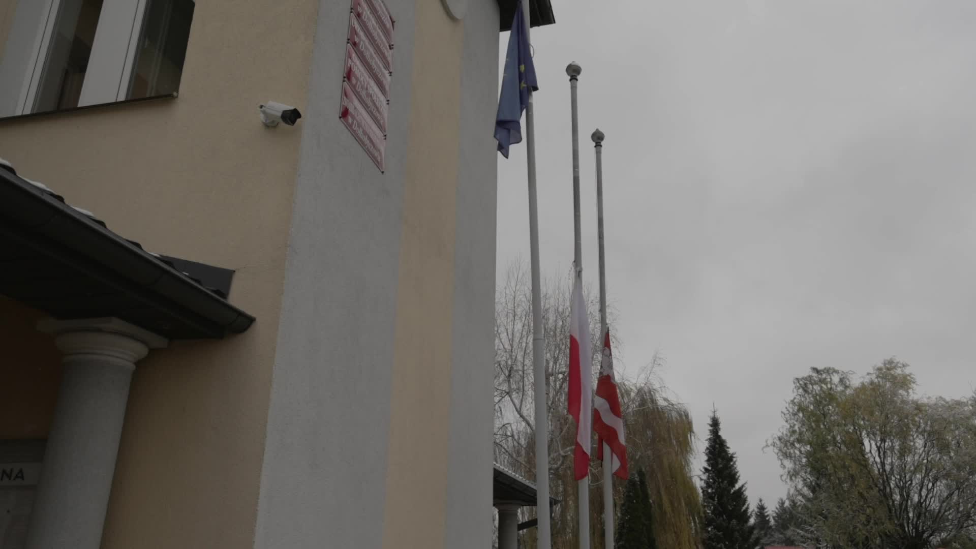 Flags hand half-mast after two killed in stray missile strike in Polish village