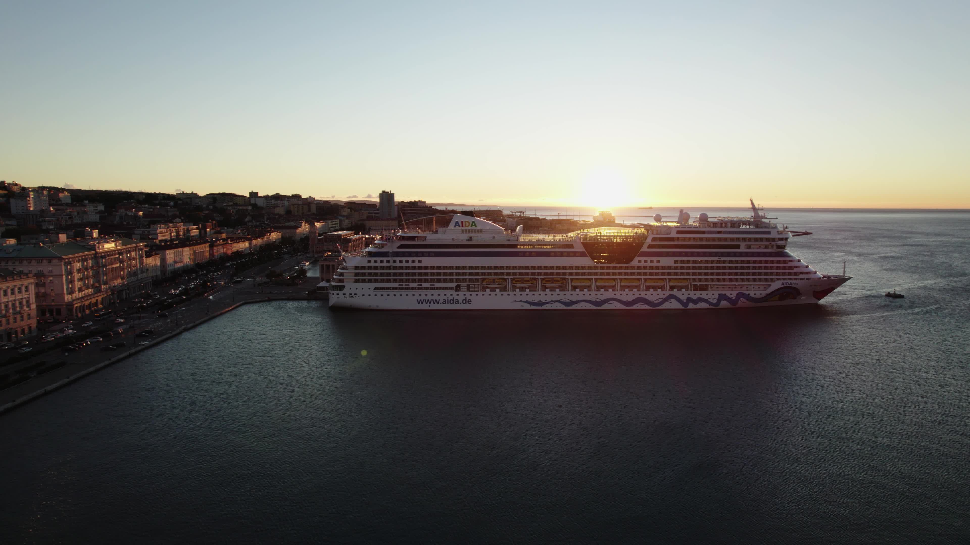 Drone View Of Trieste, Italy